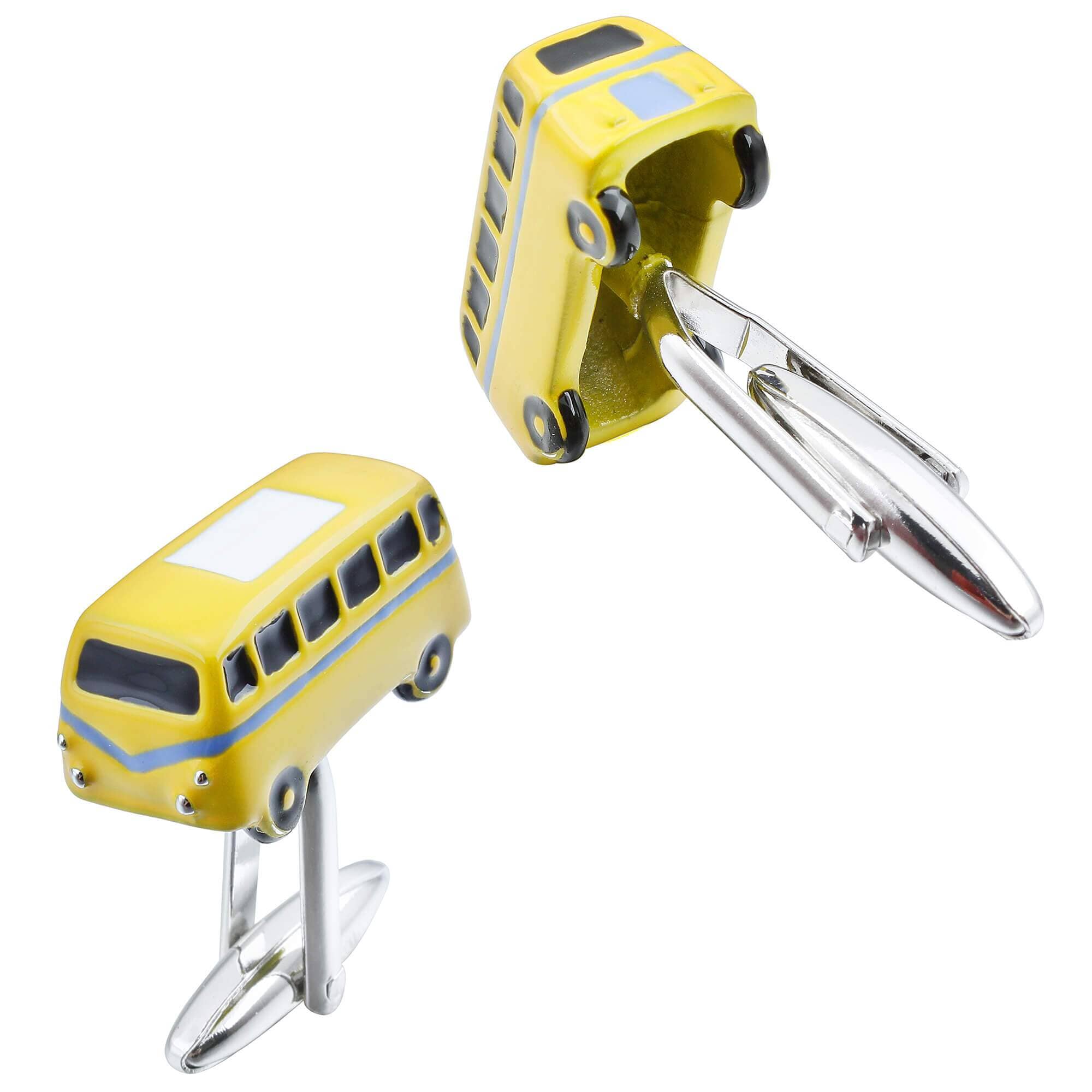 Yellow VW Kombi Cufflinks Novelty Cufflinks Clinks Australia 