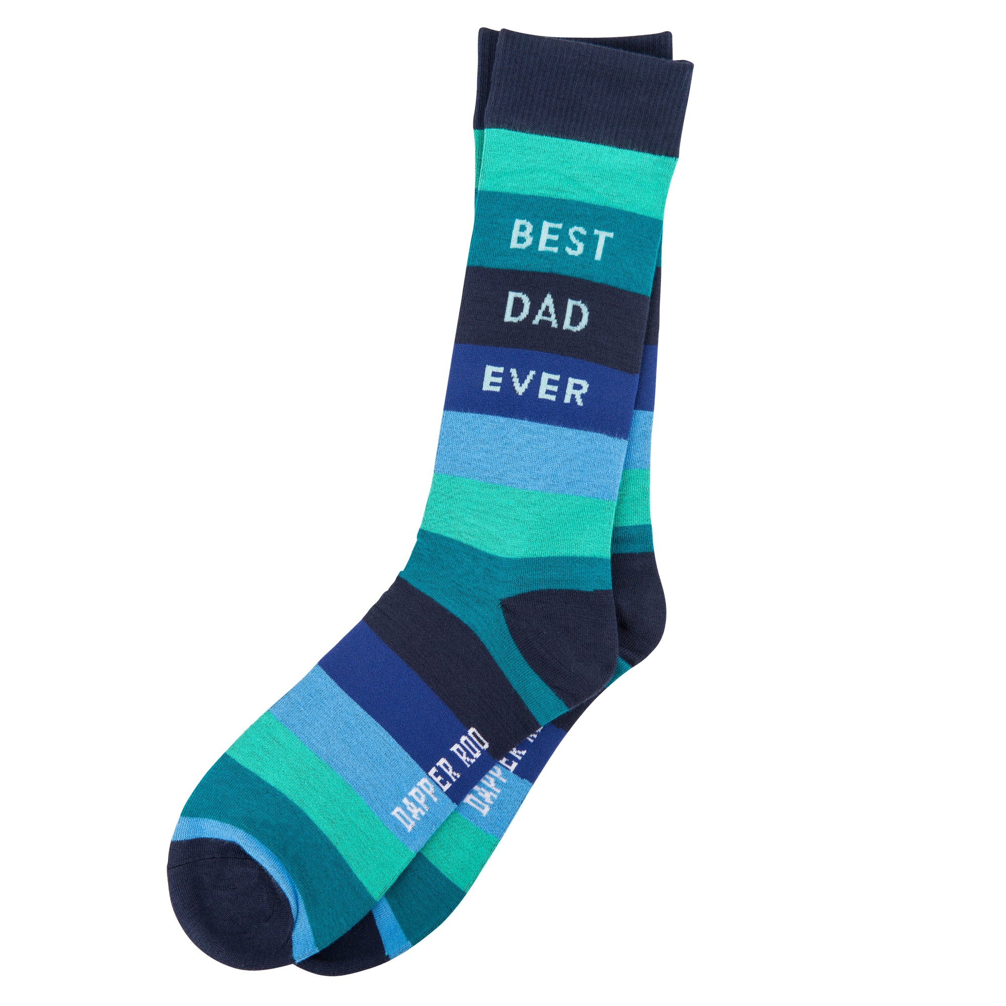 Best Dad Ever Bamboo Socks by Dapper Roo, Socks, Black, Blue, Green, White, SK2020, Bamboo, Elastane, Nylon, Elastic, Men's Socks, Socks for Men, Clinks.com