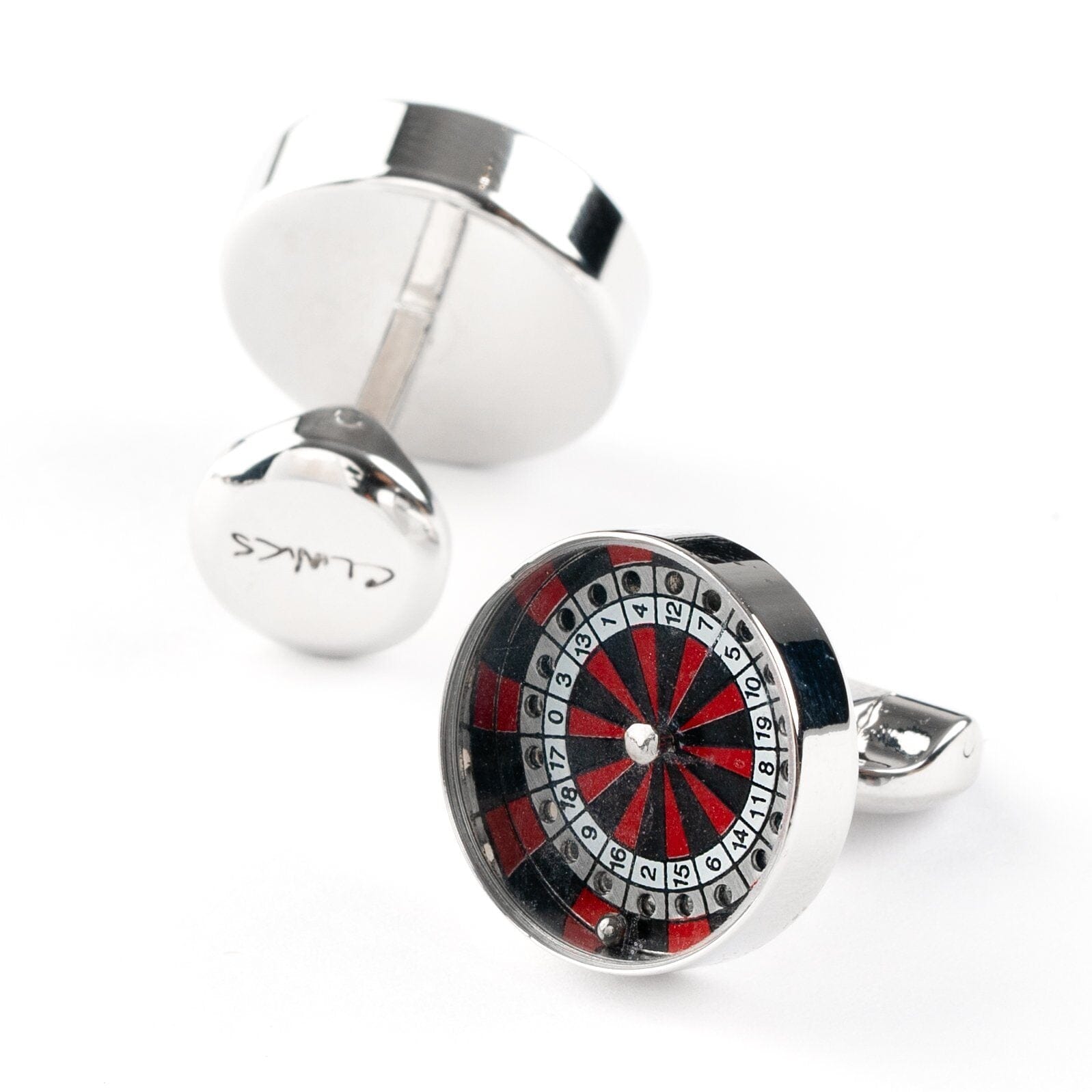 Roulette Wheel & Ball Cufflinks Novelty Cufflinks Clinks Australia 