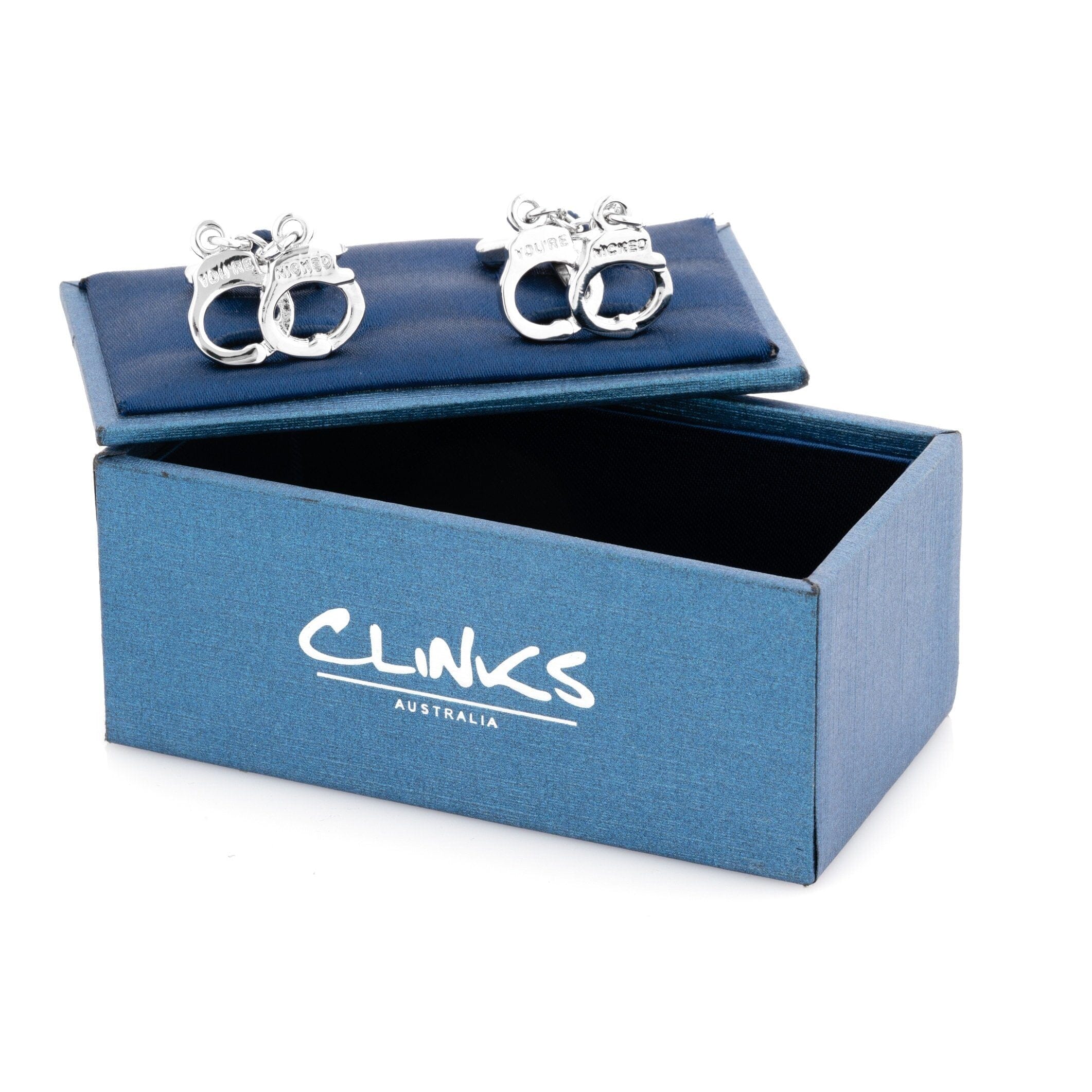 Silver Handcuff Cufflinks Novelty Cufflinks Clinks Australia 