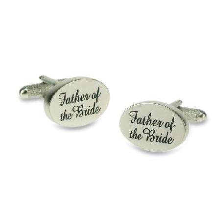  Father of the Bride Script Cufflinks, Wedding Cufflinks, ZBC1736, Mens Cufflinks, Cufflinks, Cuffed, Clinks, Clinks Australia