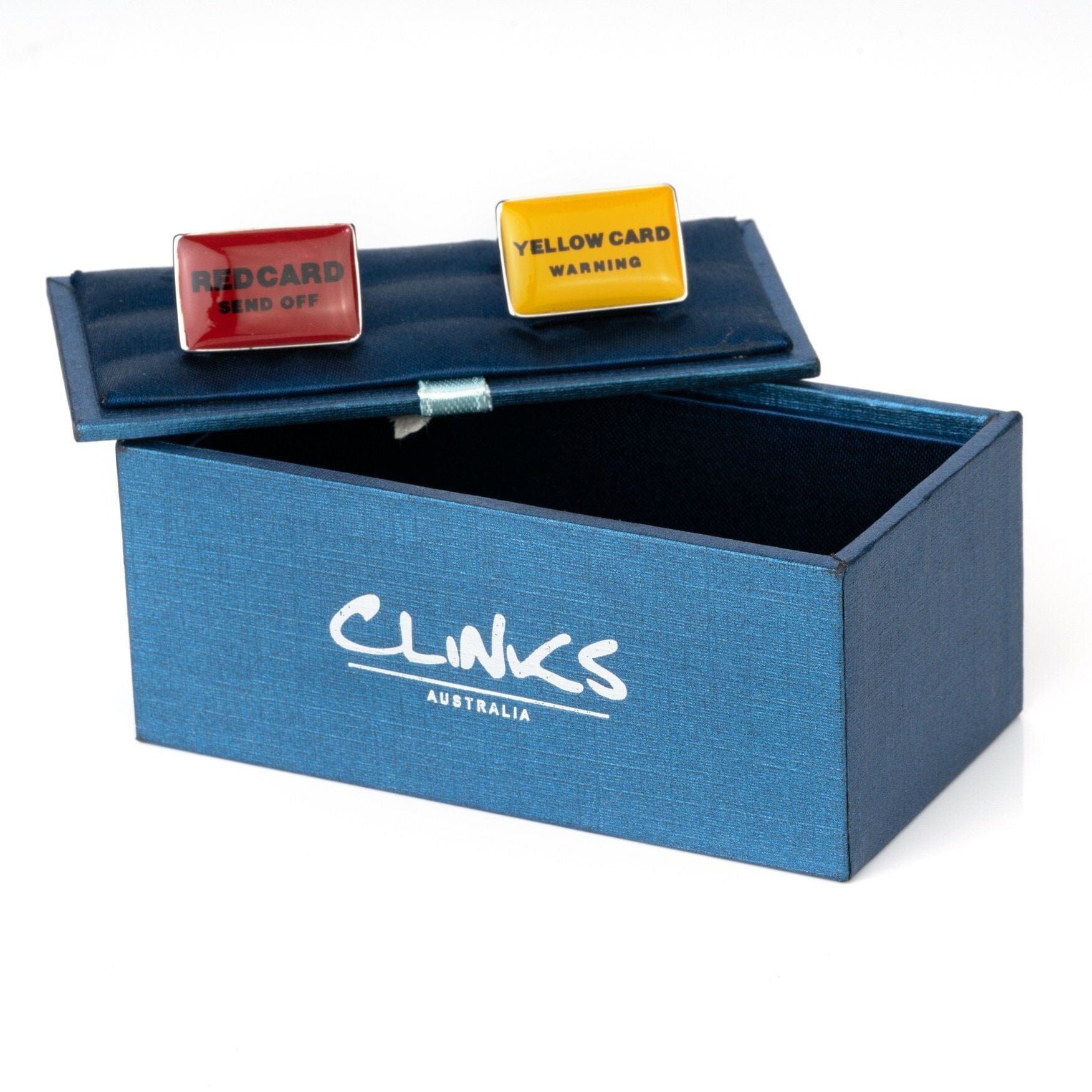 Red and Yellow Card Soccer Football Cufflinks Novelty Cufflinks Clinks Australia 