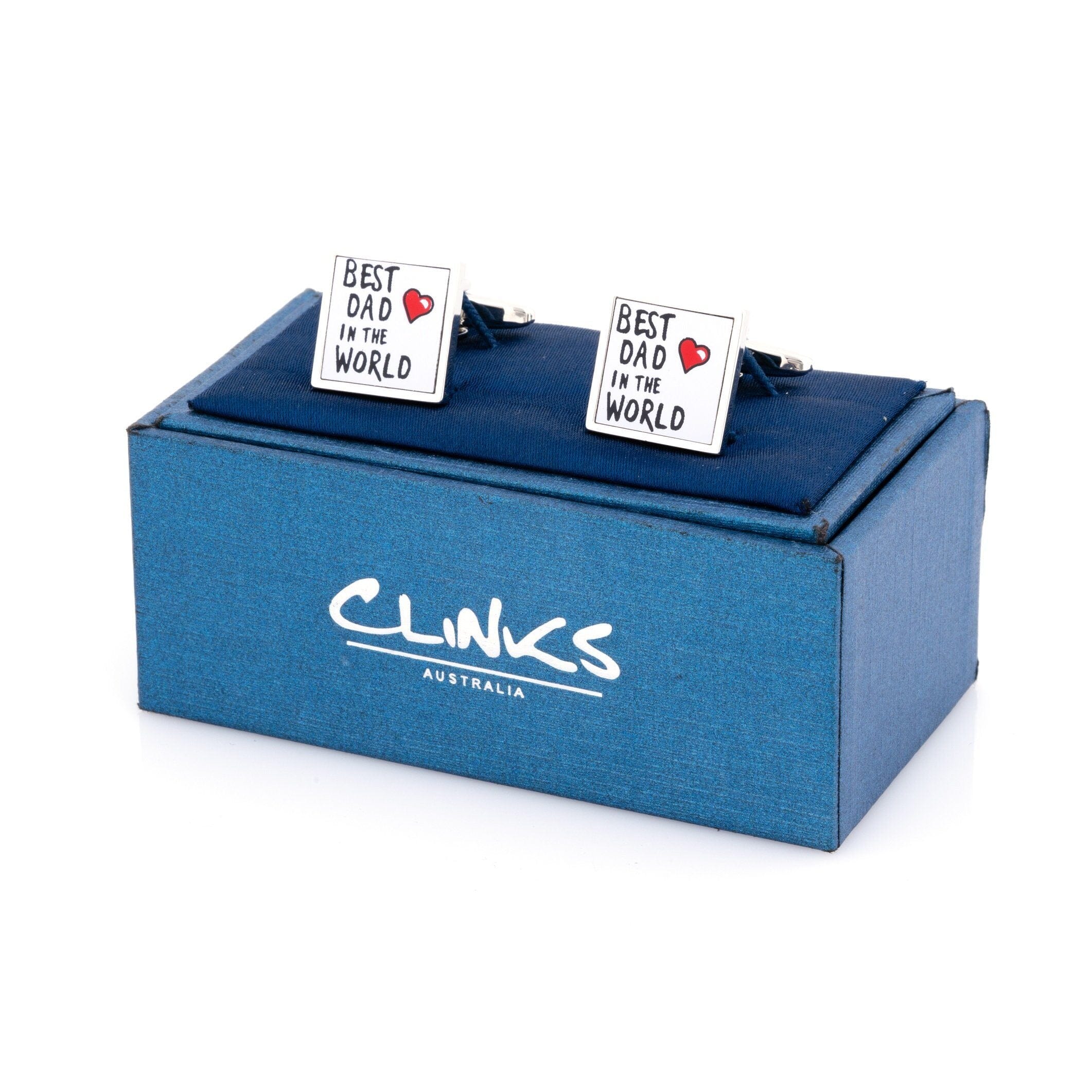 Best Dad in the World Cufflinks Novelty Cufflinks Clinks Australia 