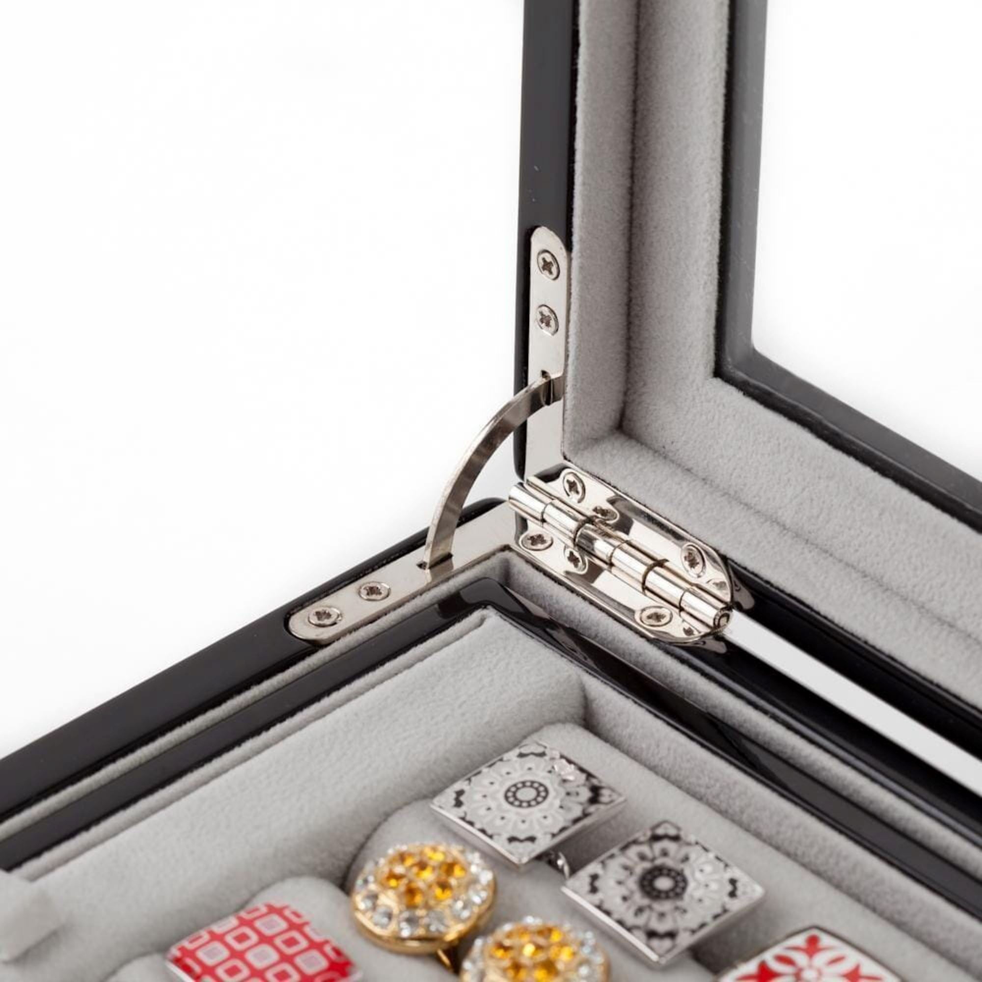 72 Pair Double Decker Black Cufflink Box Cufflink Boxes Clinks 