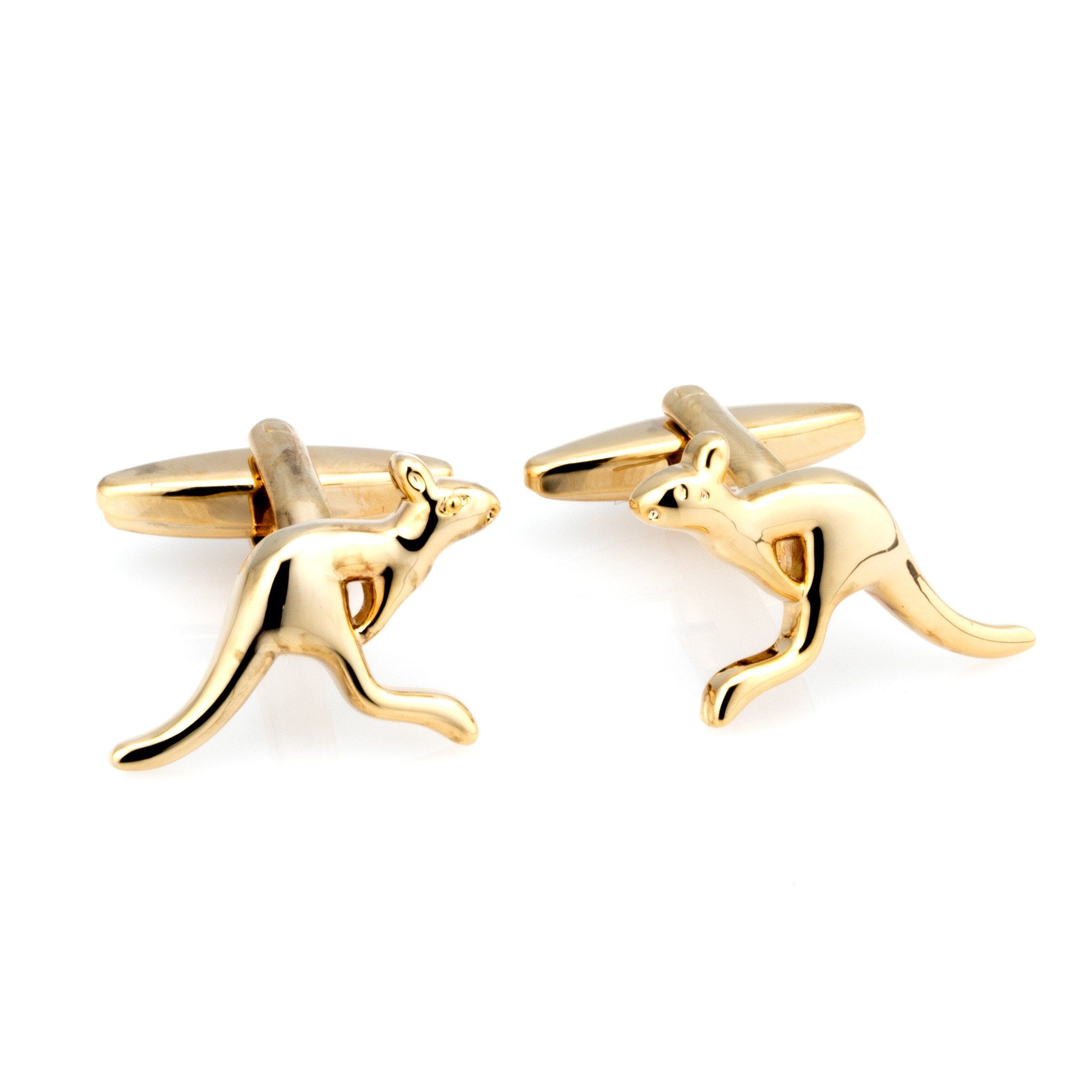 Australian Gold Kangaroo Cufflinks Novelty Cufflinks Clinks Australia 