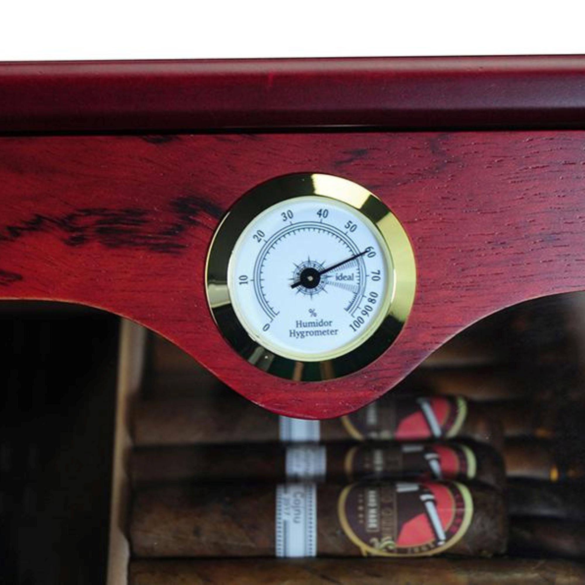 150 CT Bubinga Cigar Humidor Mahogany Lining Cabinet for Cigars Cigar Boxes Clinks 