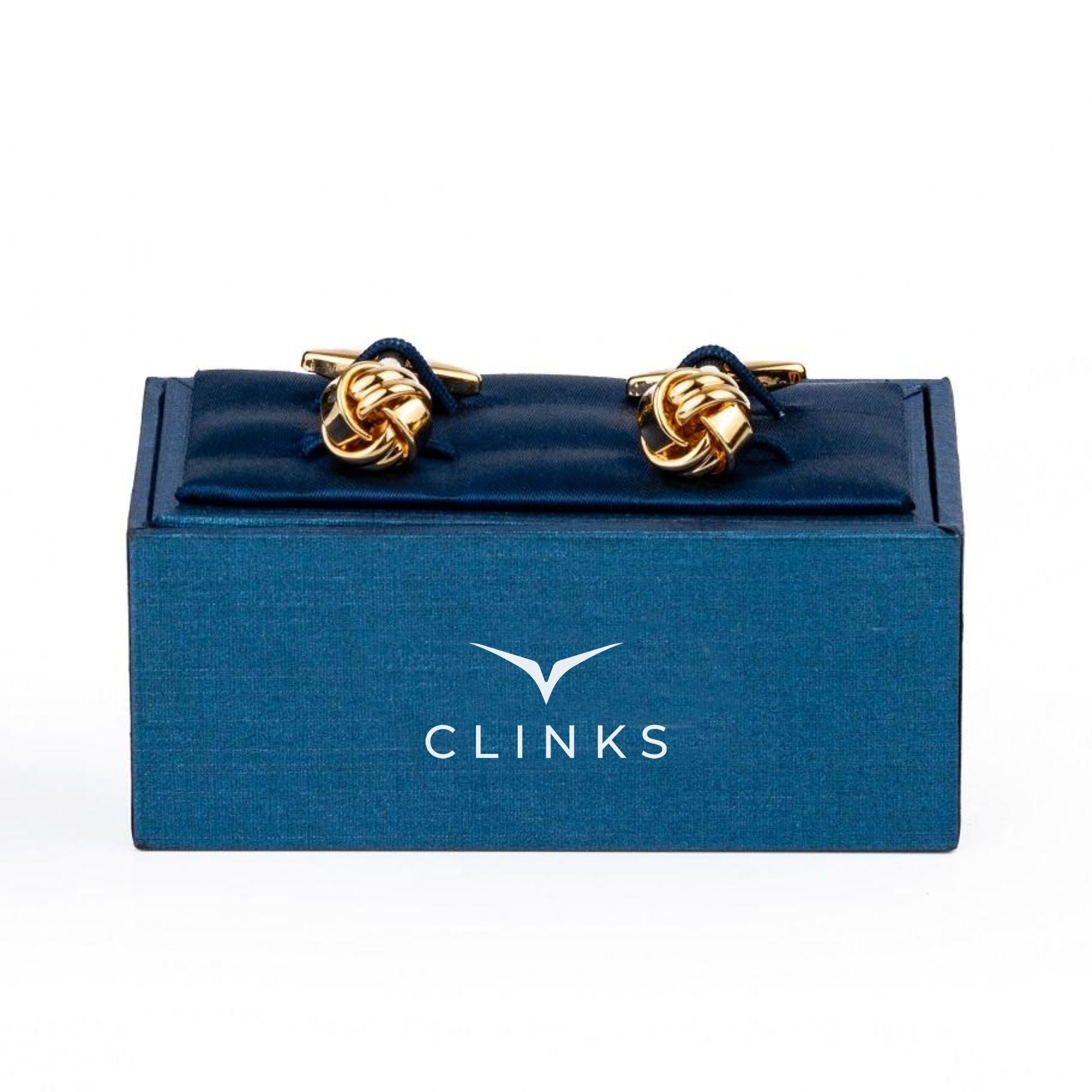 Gold Knot Cufflinks Classic & Modern Cufflinks Clinks Australia 