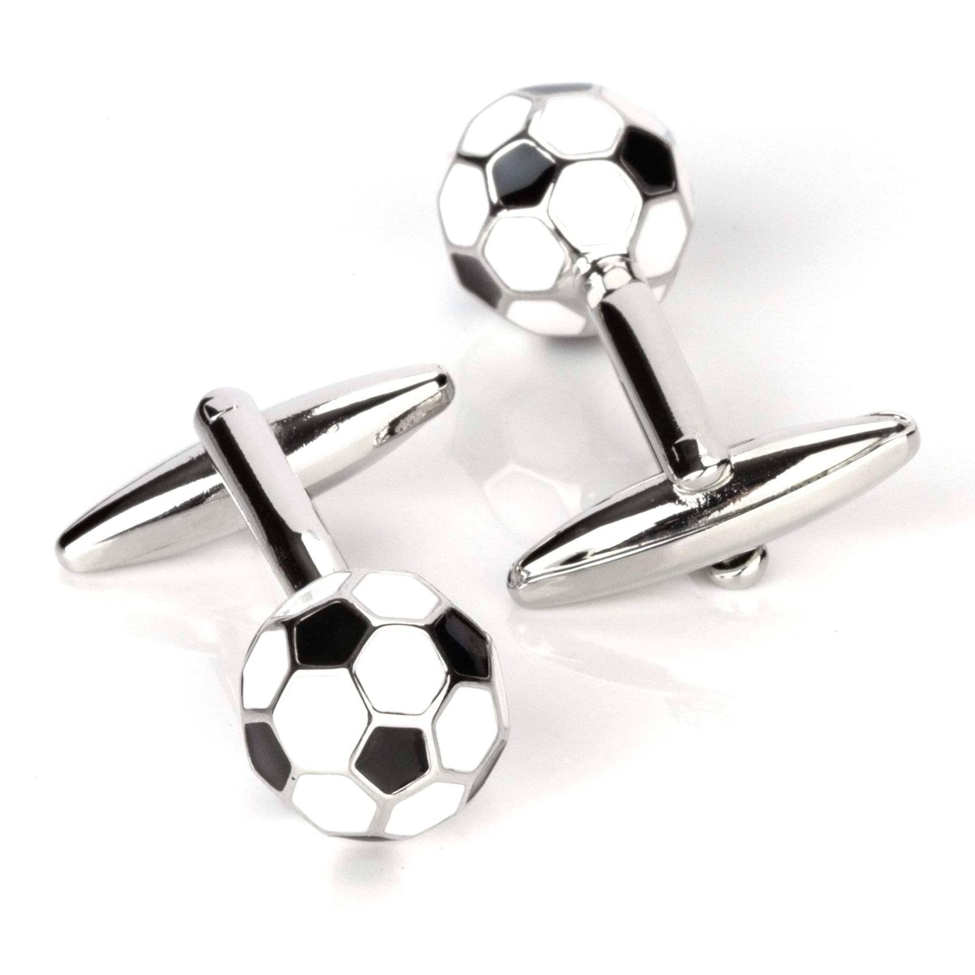 3D Black and White Soccer Ball Football Cufflinks Novelty Cufflinks Clinks Australia 