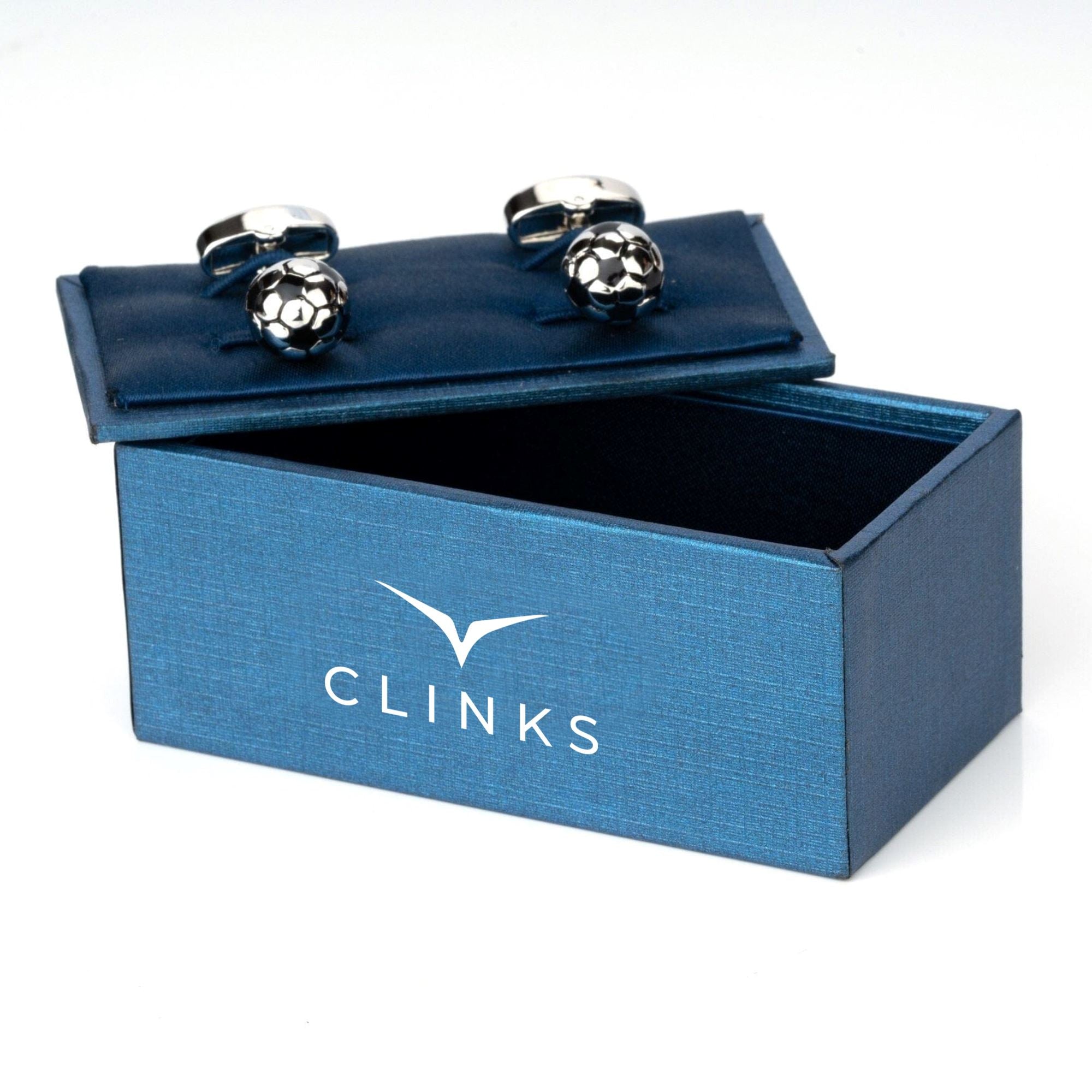 3D Silver and Black Soccer Ball Football Cufflinks Novelty Cufflinks Clinks Australia 