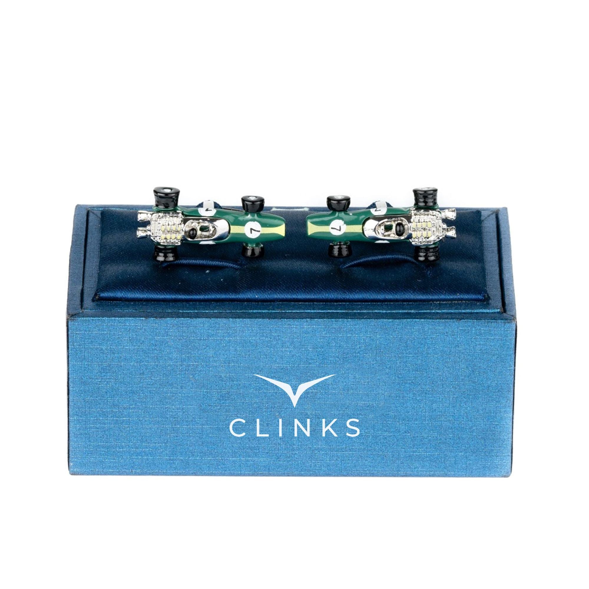 Green Lotus Racing Car Cufflinks Type 49 1967 Novelty Cufflinks Clinks Australia 