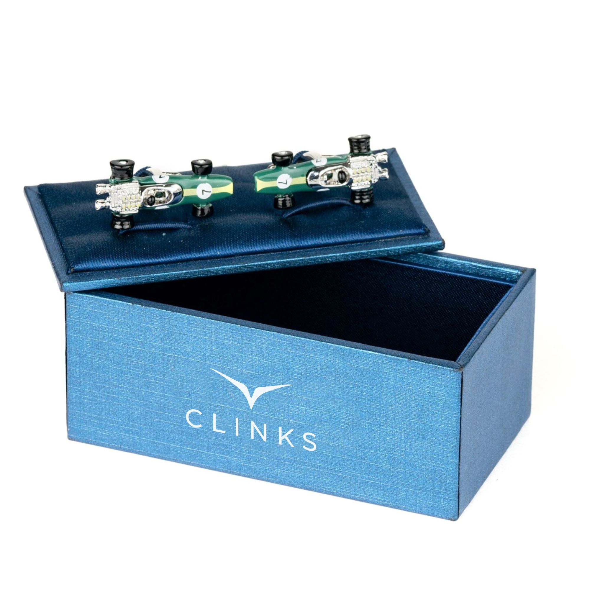 Green Lotus Racing Car Cufflinks Type 49 1967 Novelty Cufflinks Clinks Australia 