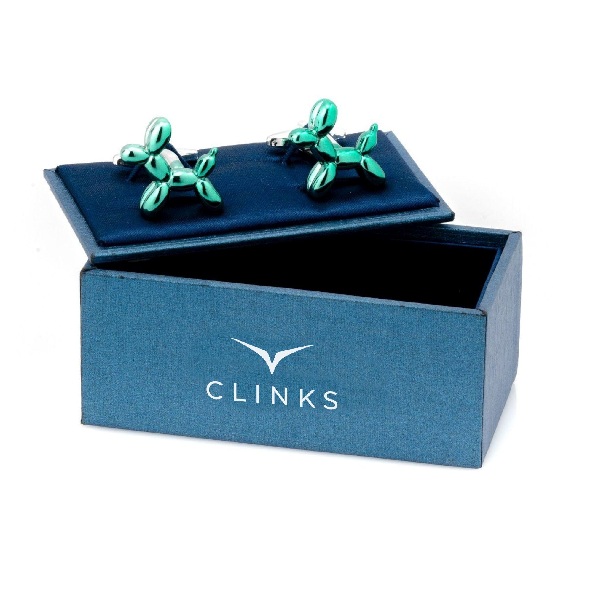 Green Balloon Dog Cufflinks Novelty Cufflinks Clinks Australia 