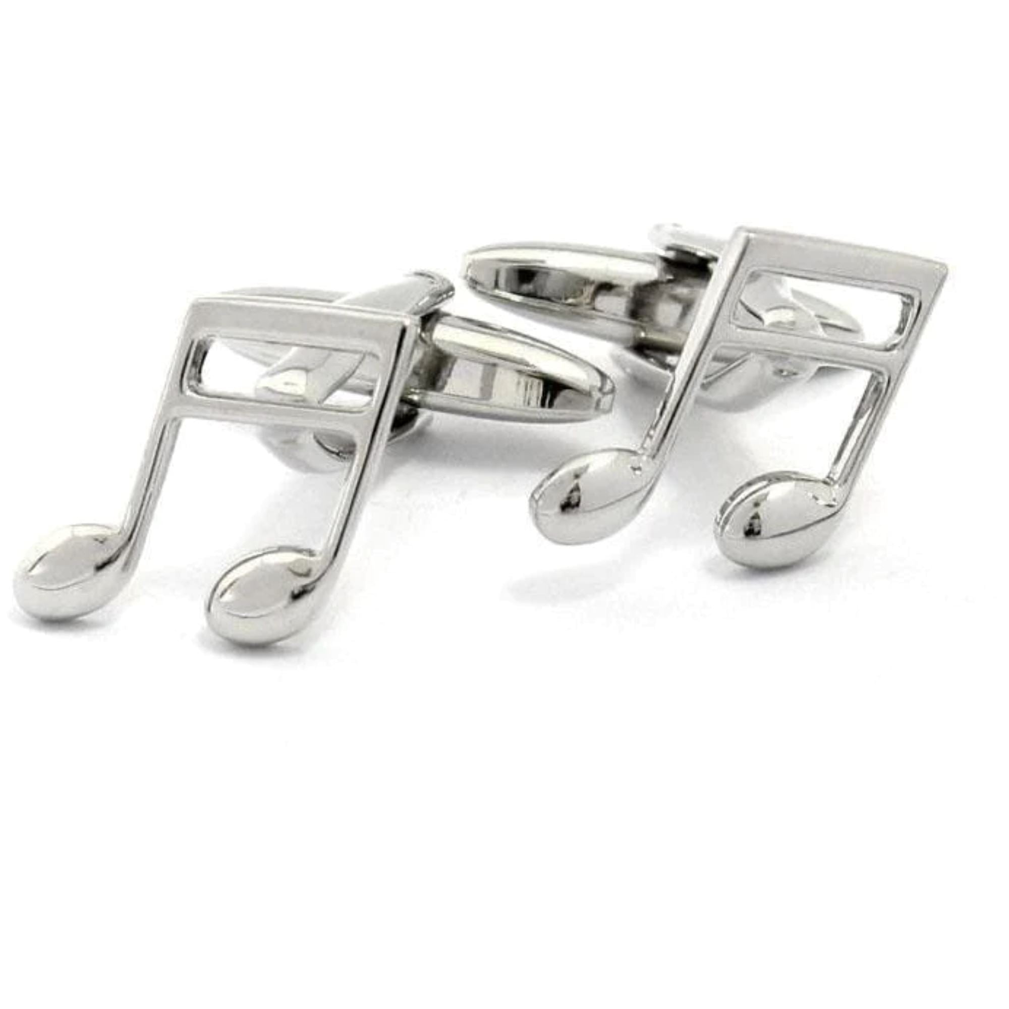 Musical Note Silver Cufflinks Novelty Cufflinks Clinks Australia 