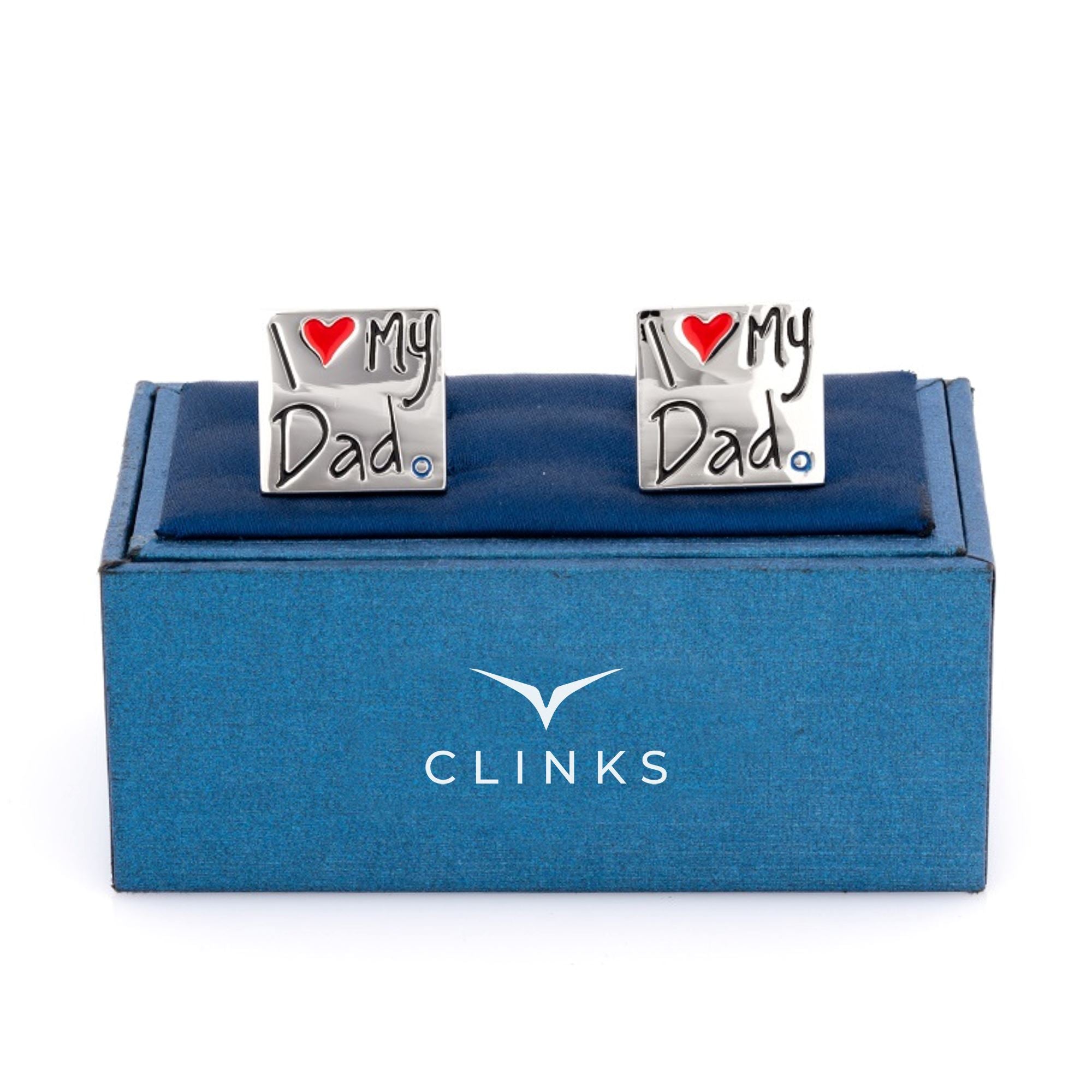 I Love My Dad Cufflinks Novelty Cufflinks Clinks Australia 