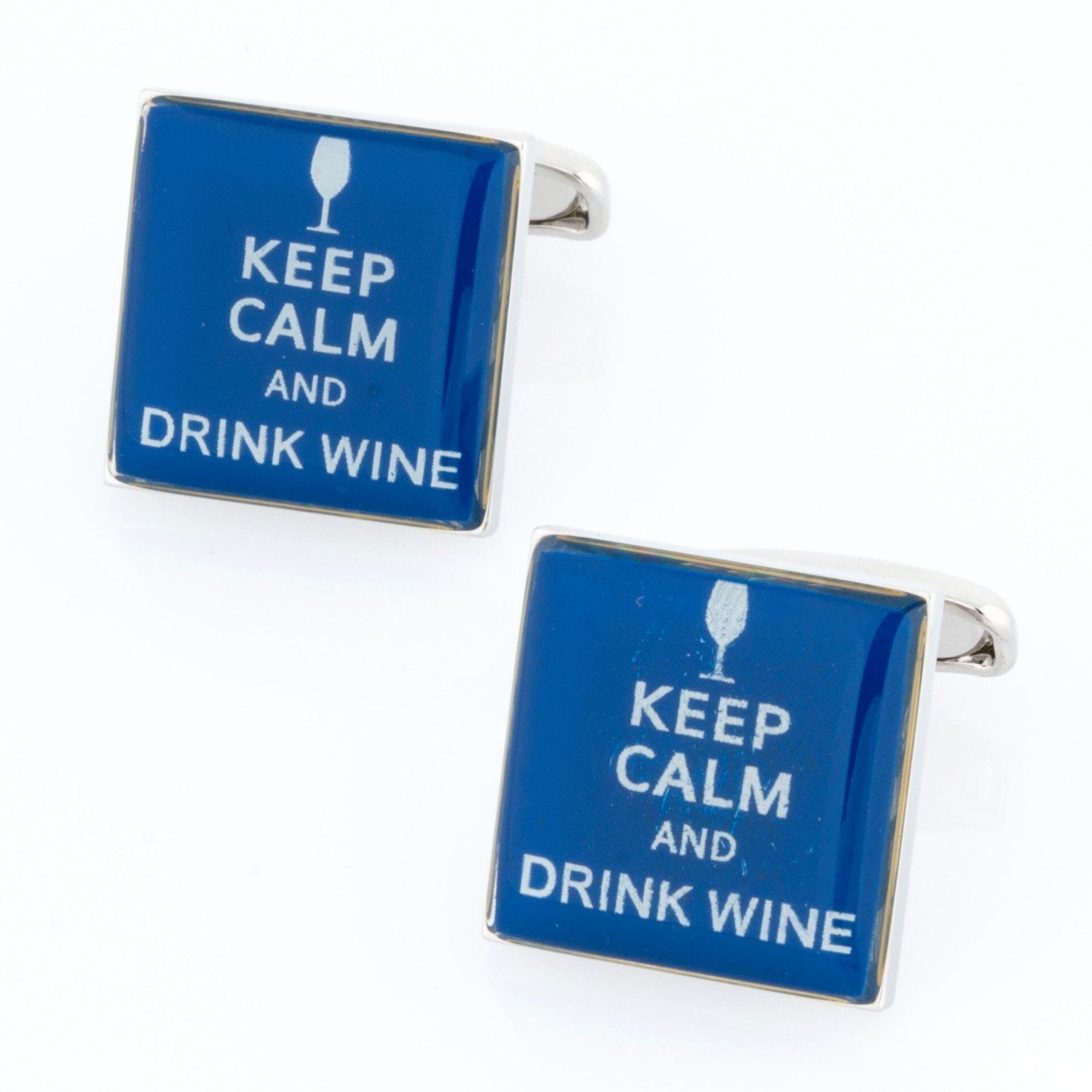 Keep Calm and Drink Wine Novelty Cufflinks Clinks Australia 