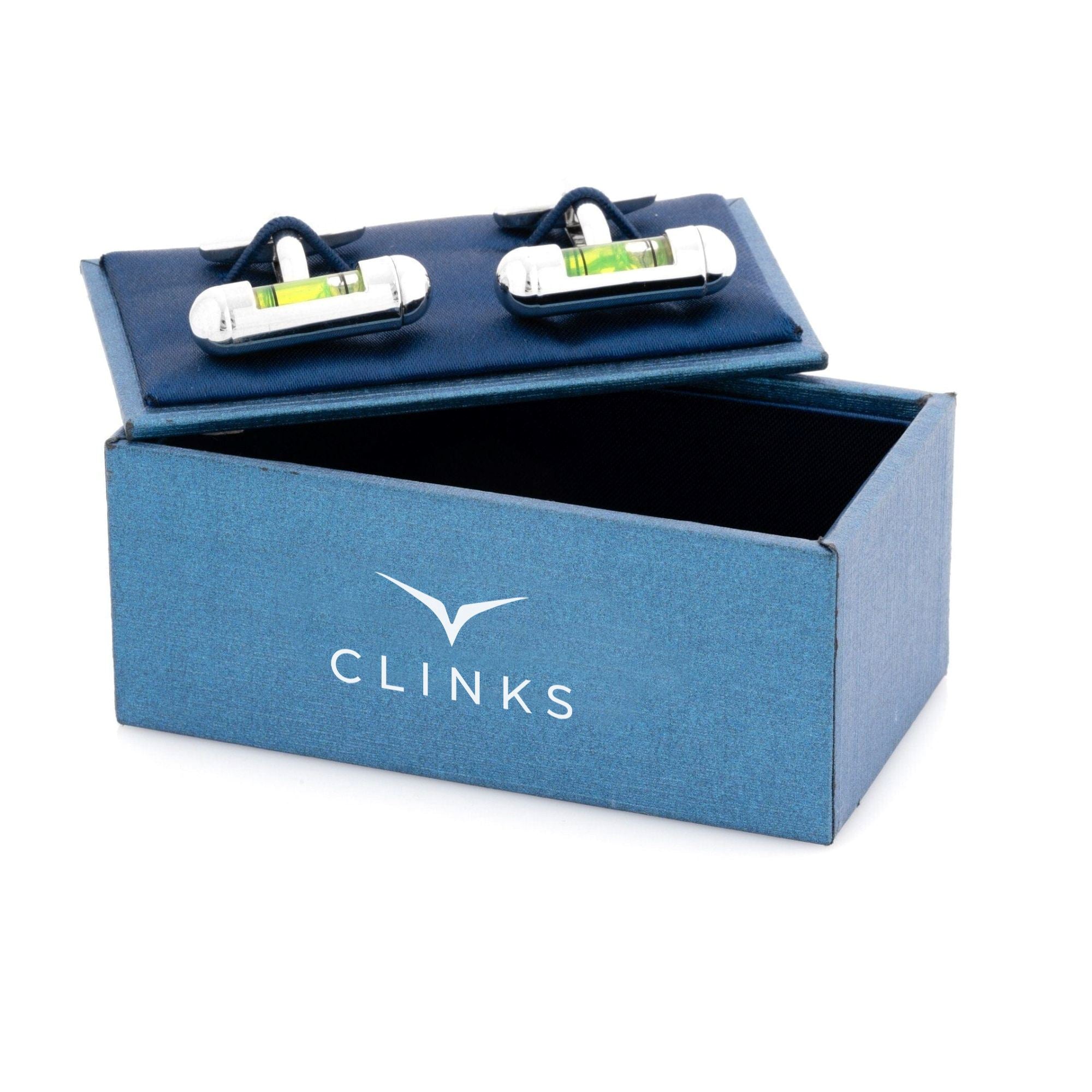 Green "Spirit Level" Cufflinks Novelty Cufflinks Clinks Australia 