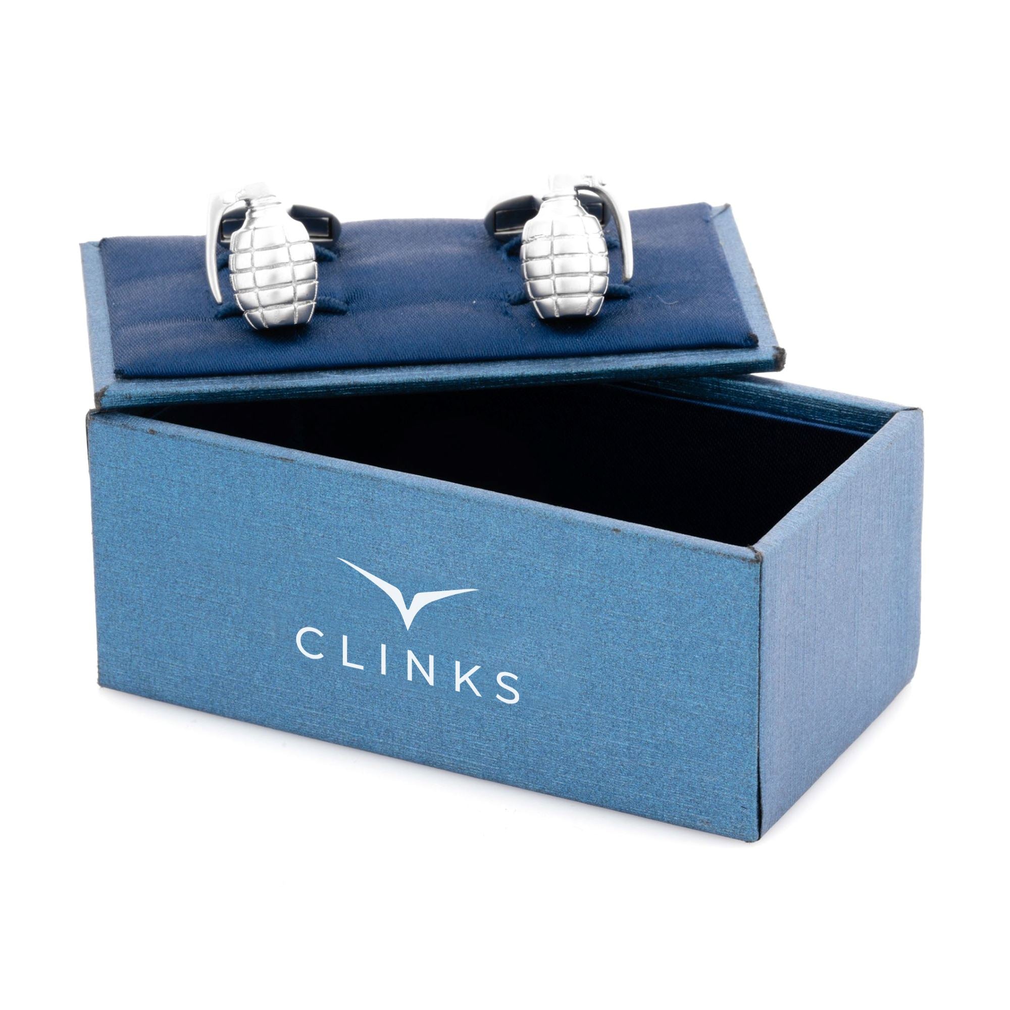 Grenade Silver Cufflinks Silver Cufflinks Clinks Australia 