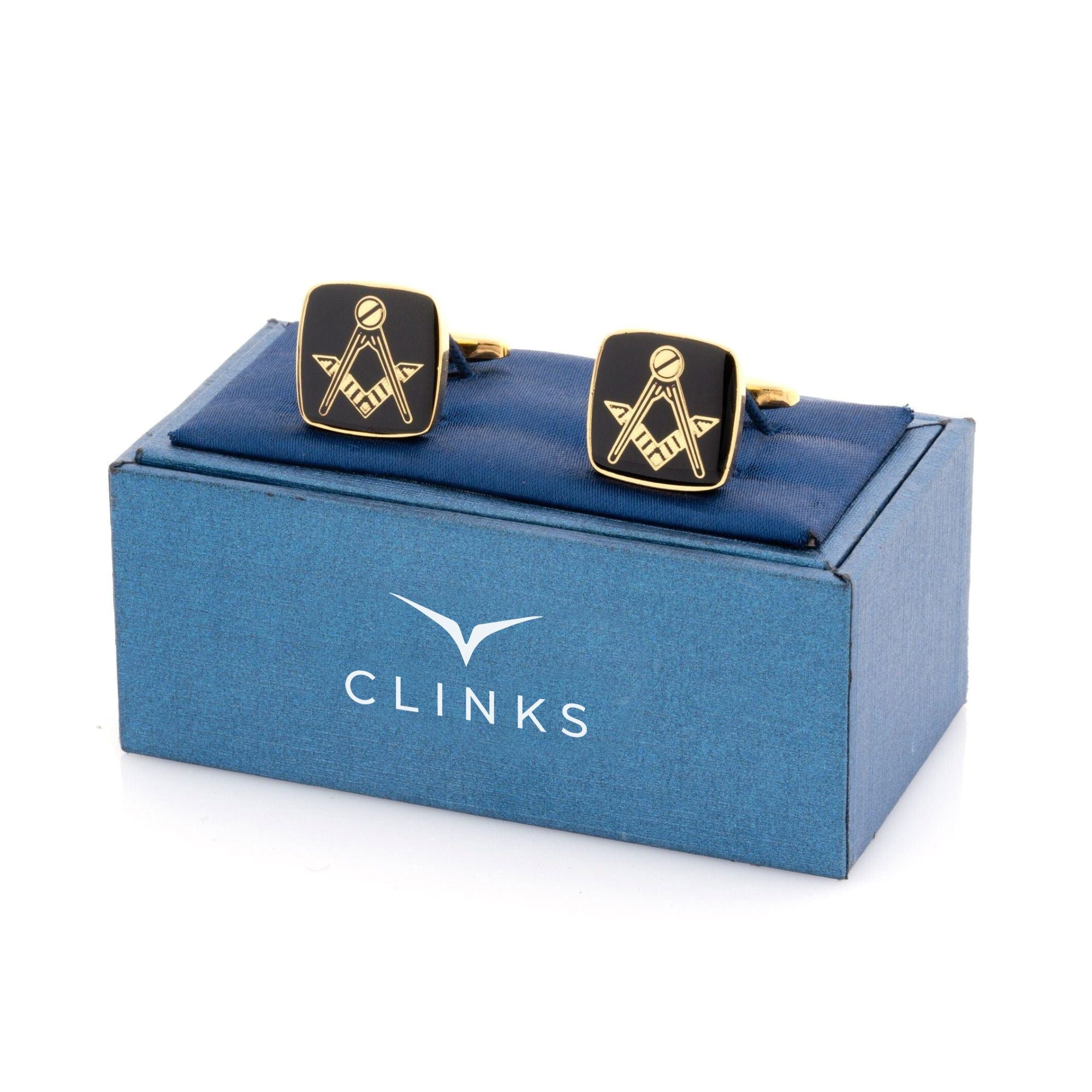 Freemason Masonic Black/Gold Cufflinks Novelty Cufflinks Clinks Australia 