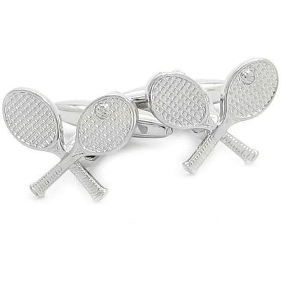 Crossed Tennis Racquet Cufflinks