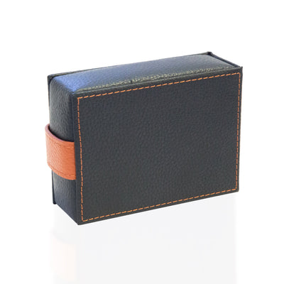 Real Leather Cufflink Wallet - Black