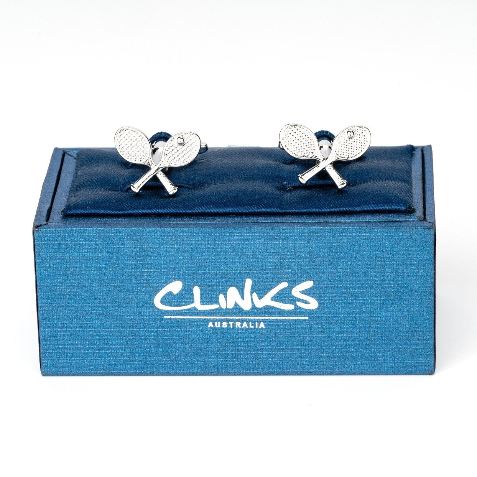 Crossed Tennis Racquet Cufflinks Novelty Cufflinks Clinks Australia 