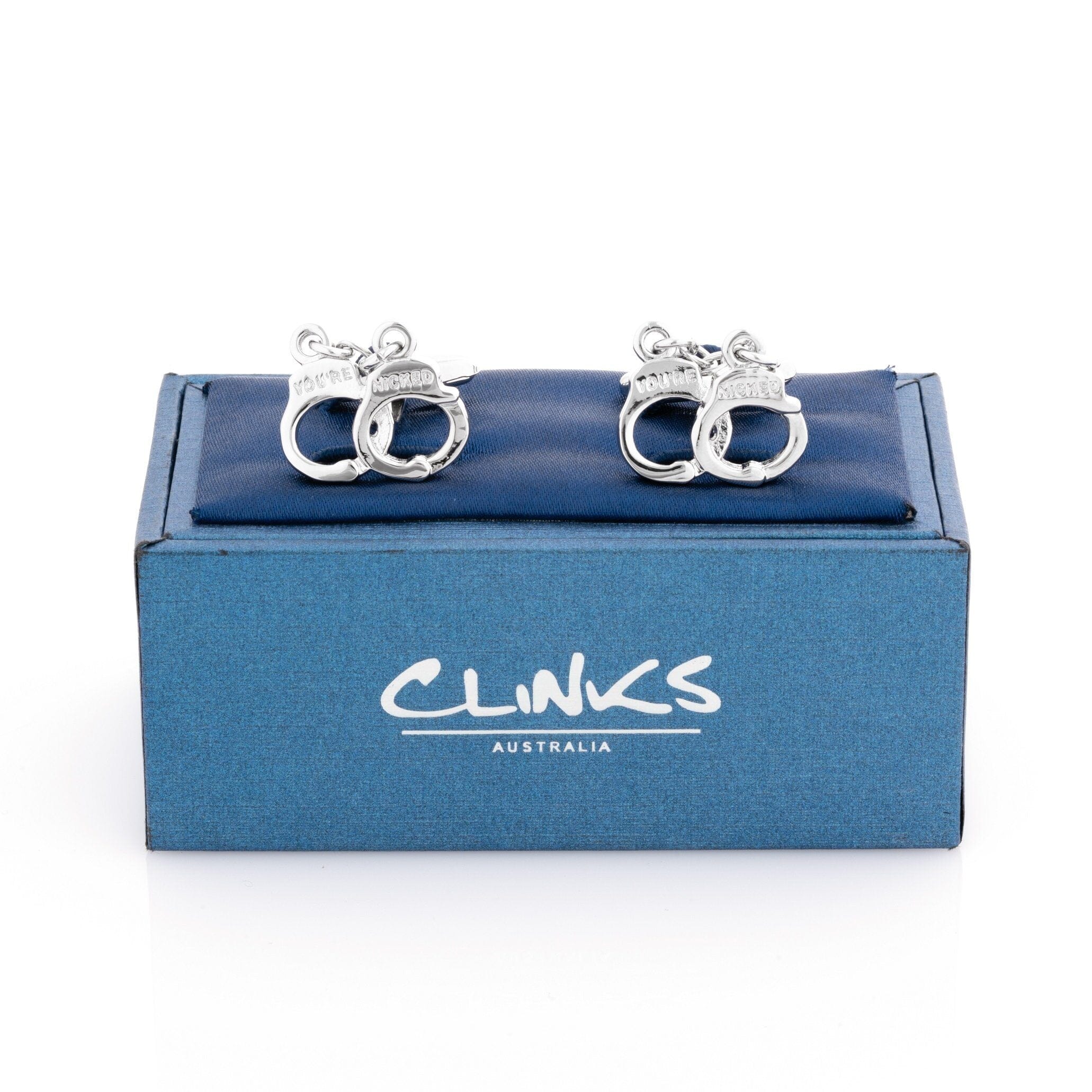 Silver Handcuff Cufflinks Novelty Cufflinks Clinks Australia 