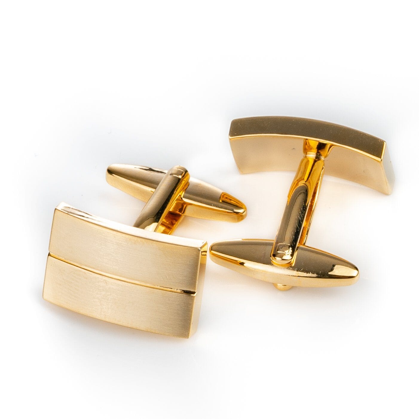 Classic Gold - Single Line Cufflinks Classic & Modern Cufflinks Clinks Australia Classic Gold - Single Line Cufflinks 