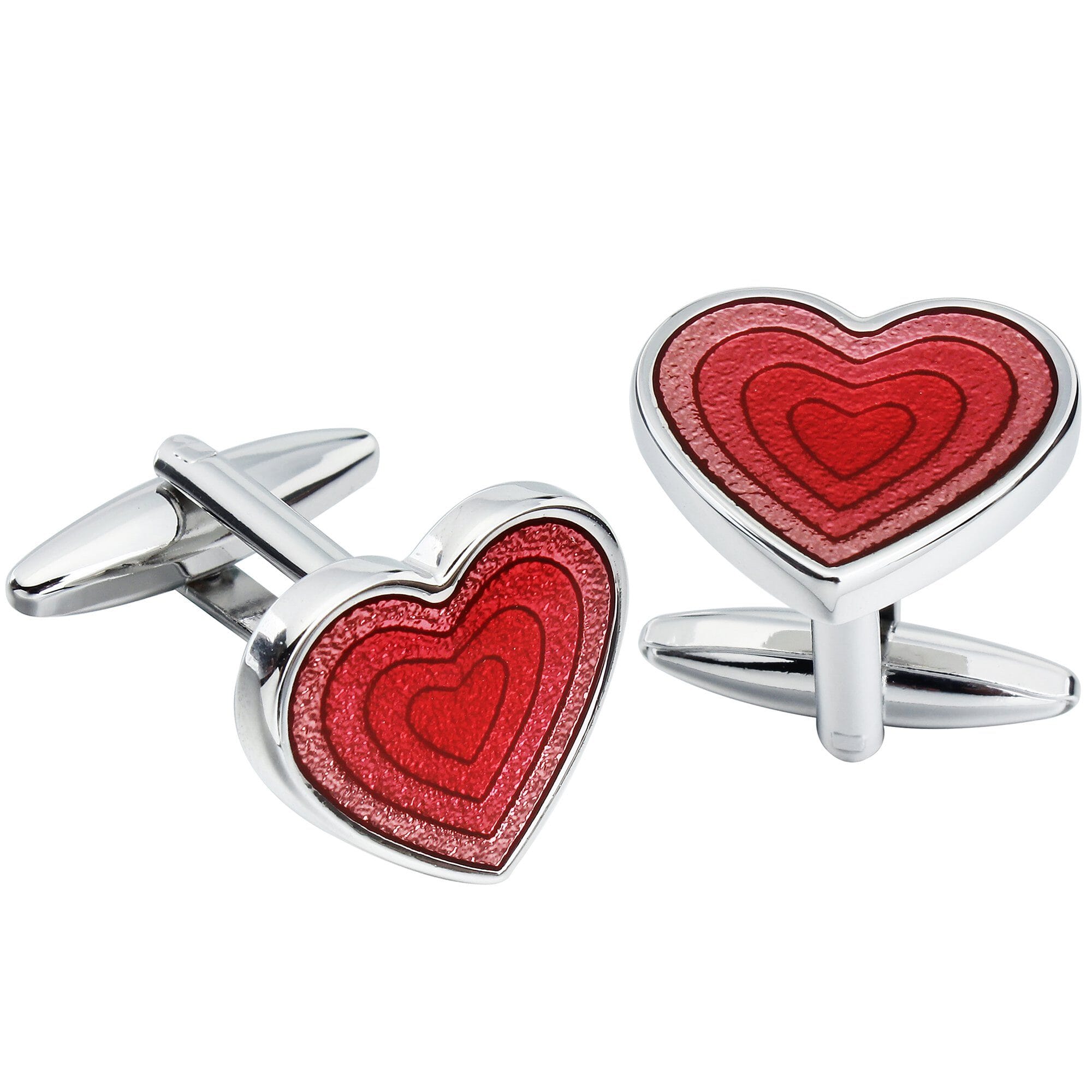 Red Heart Shaped Cufflinks Novelty Cufflinks Clinks Australia 