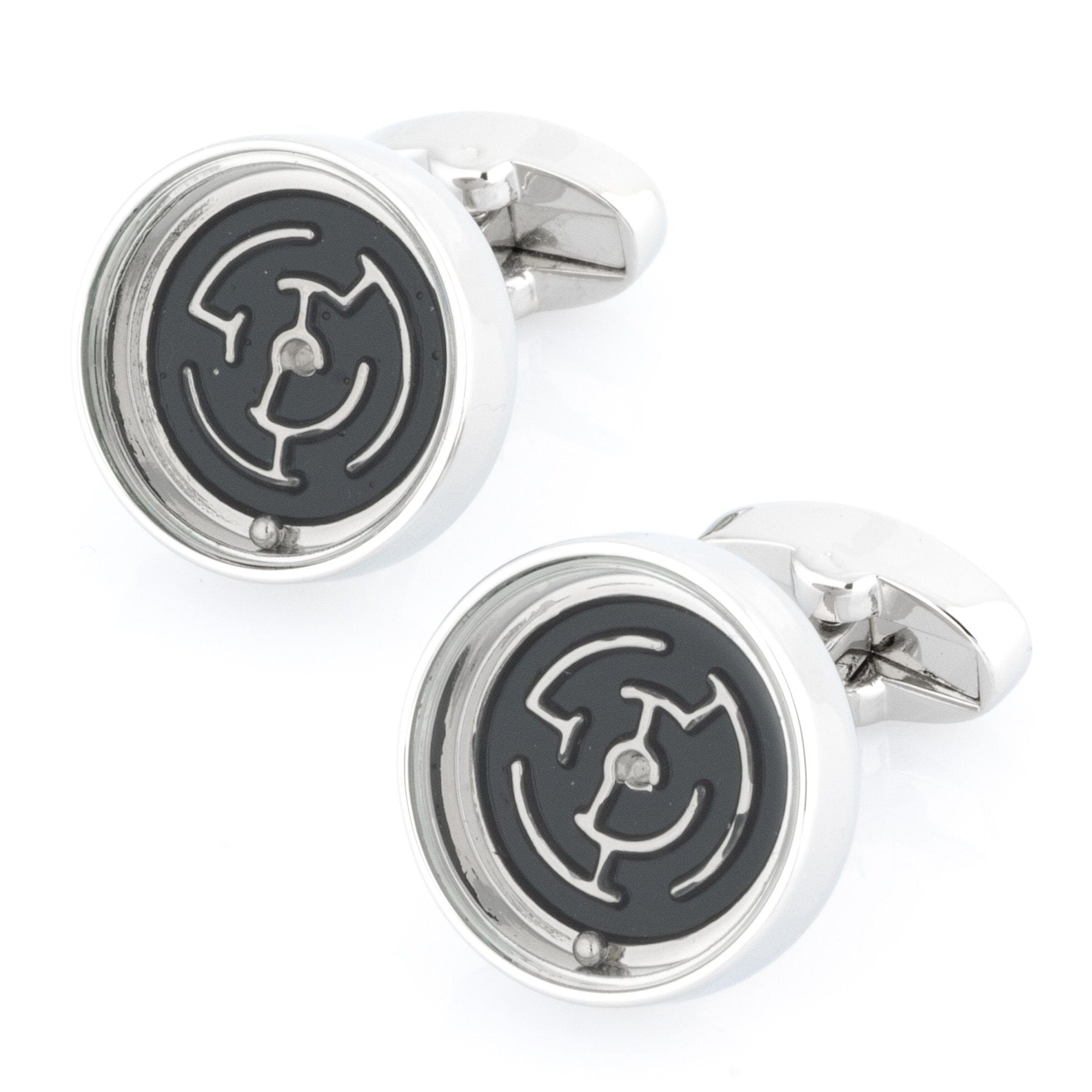 Round Maze Cufflinks Novelty Cufflinks Clinks Australia 