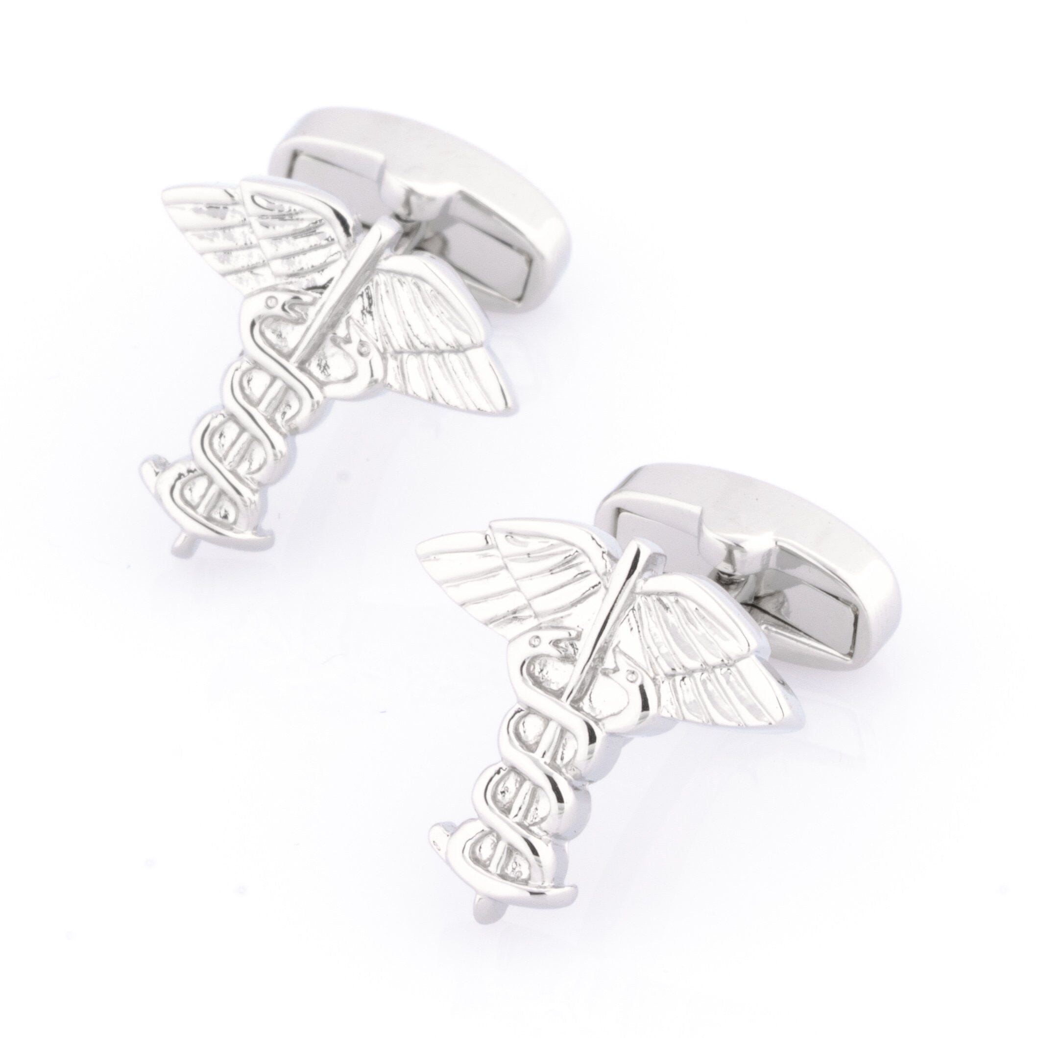 Caduceus Medical Symbol Cufflinks Novelty Cufflinks Clinks Australia Caduceus Medical Symbol Cufflinks 