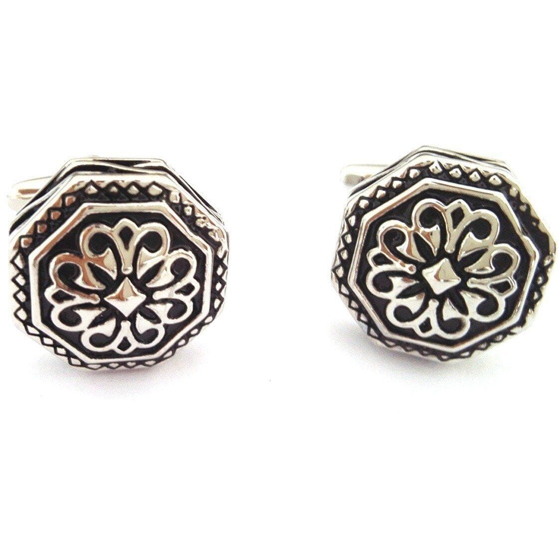 Udolpho Cufflinks: Octagonal Gothic style Novelty Cufflinks Clinks Australia Udolpho Cufflinks: Octagonal Gothic style 