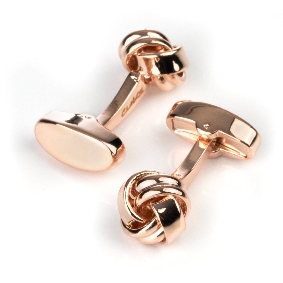 Rose Gold Knot Cufflinks Classic & Modern Cufflinks Clinks Australia Rose Gold Knot Cufflinks 
