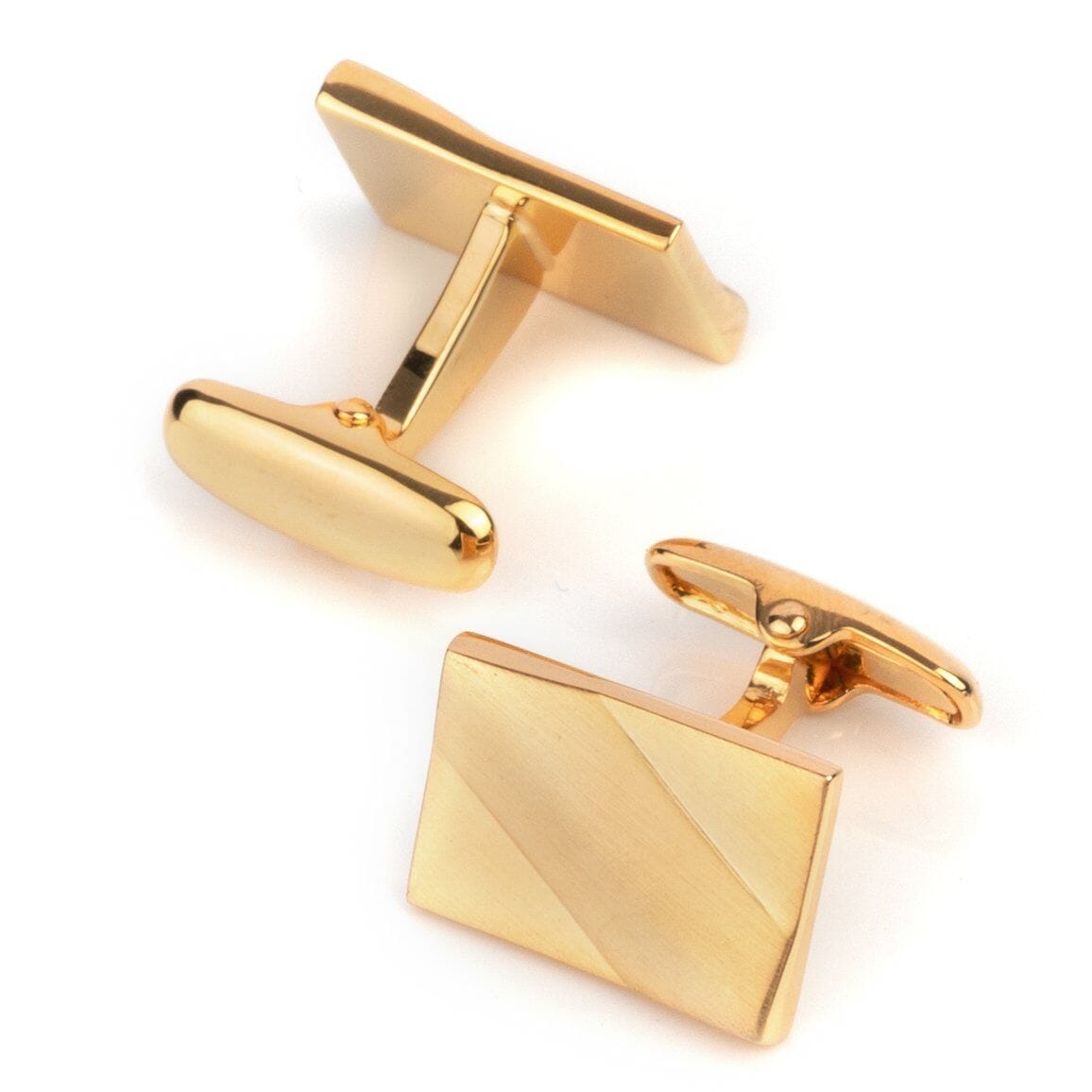 Classic Gold Ridge Cufflinks Classic & Modern Cufflinks Clinks Australia Classic Gold Ridge Cufflinks 
