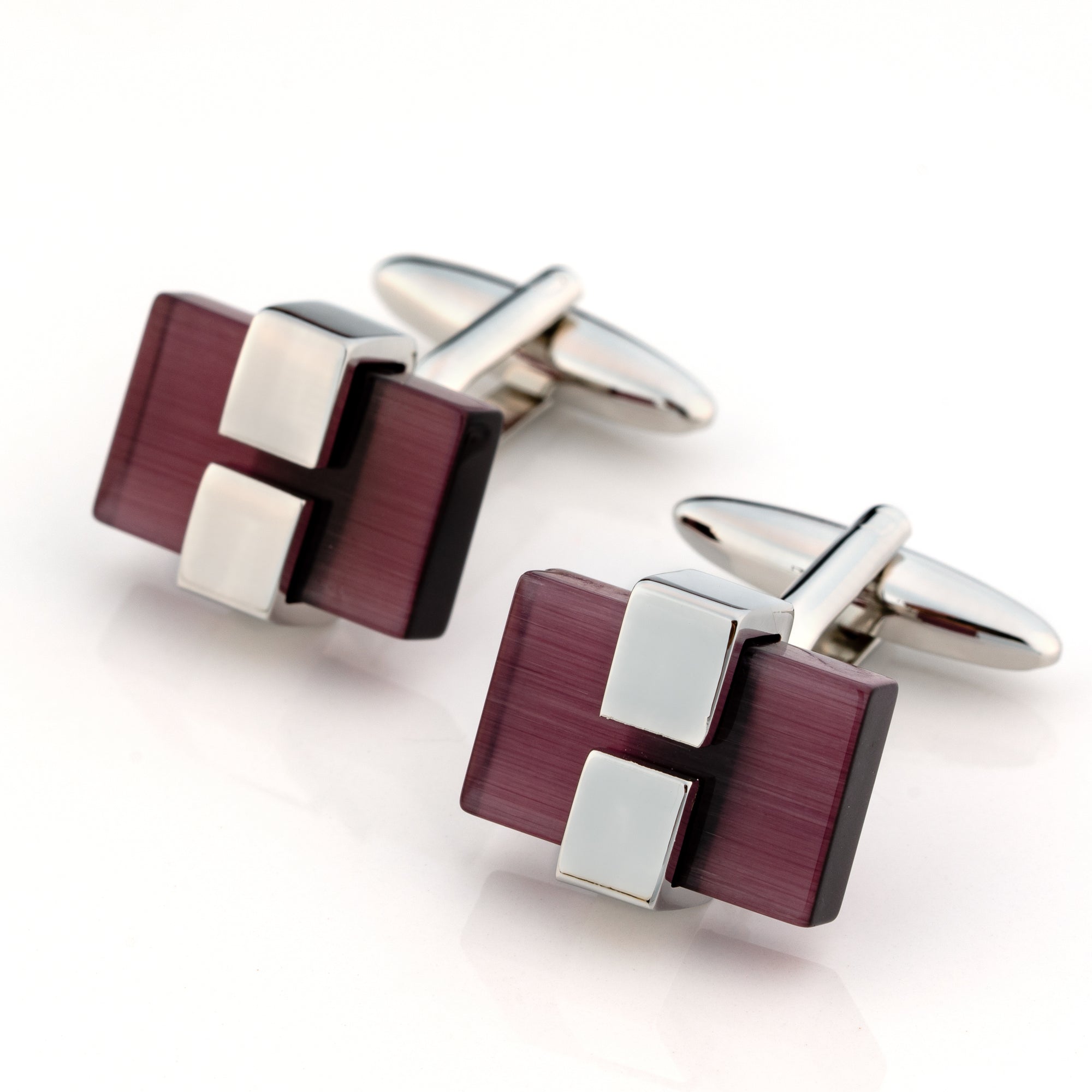 Charcoal Ice Cateye Cufflinks