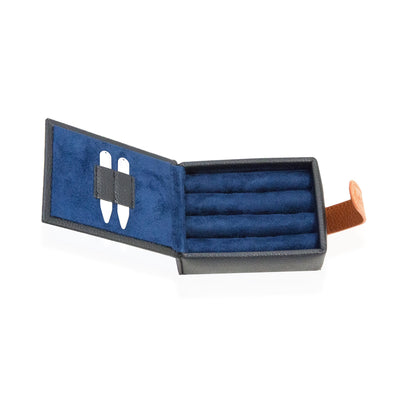Real Leather Cufflink Wallet - Black