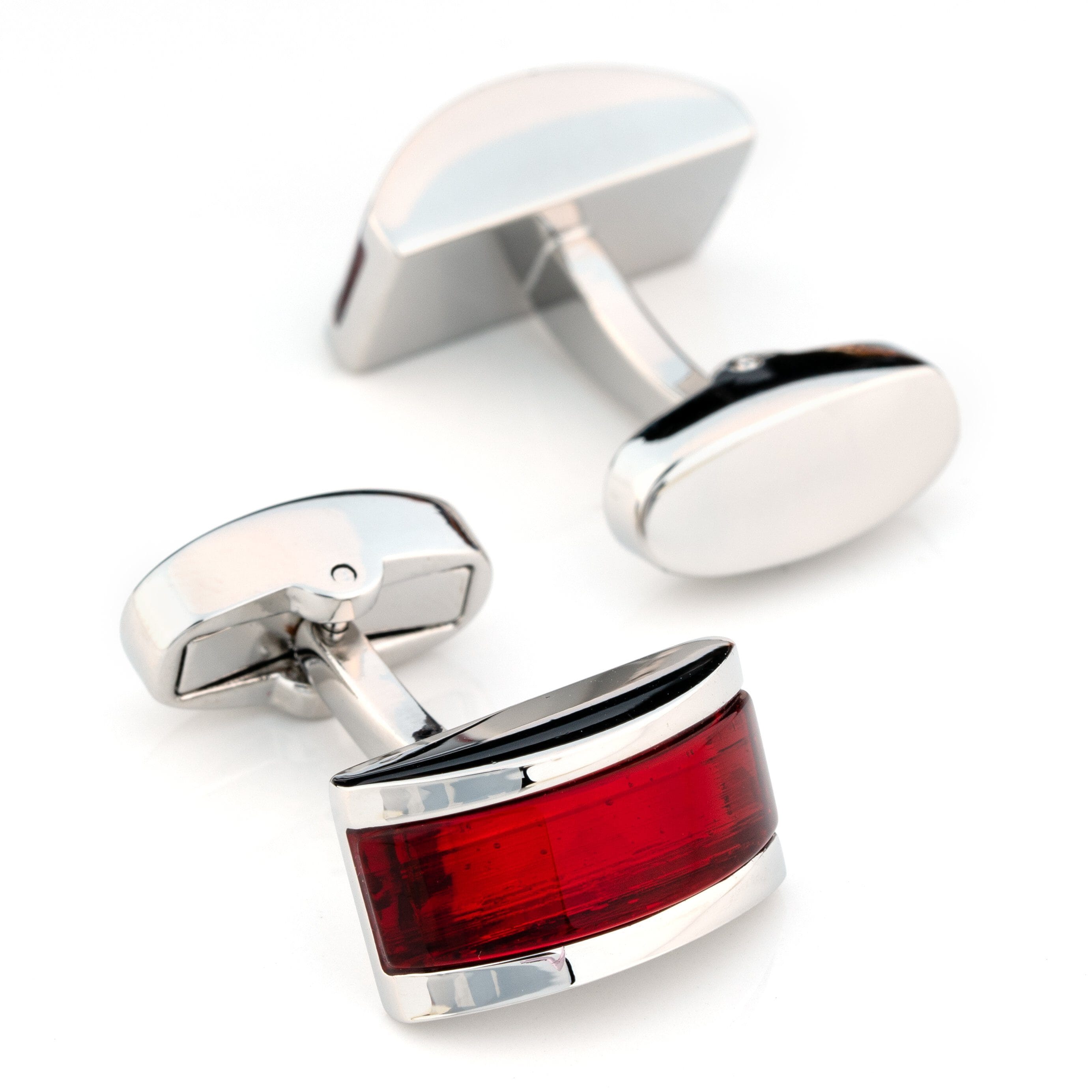 Ruby Red Cateye Cufflinks Classic & Modern Cufflinks Clinks Australia 