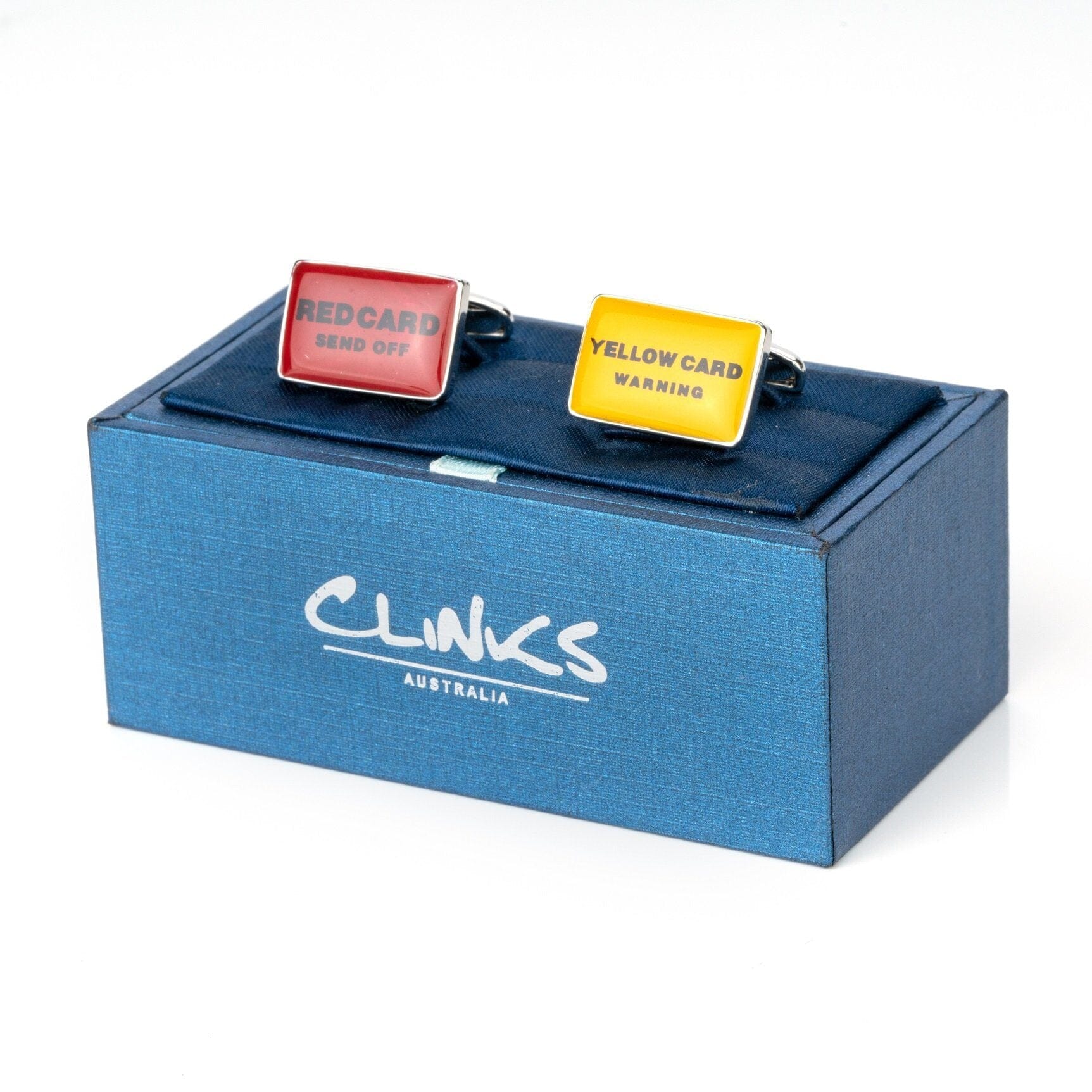 Red and Yellow Card Soccer Football Cufflinks Novelty Cufflinks Clinks Australia 