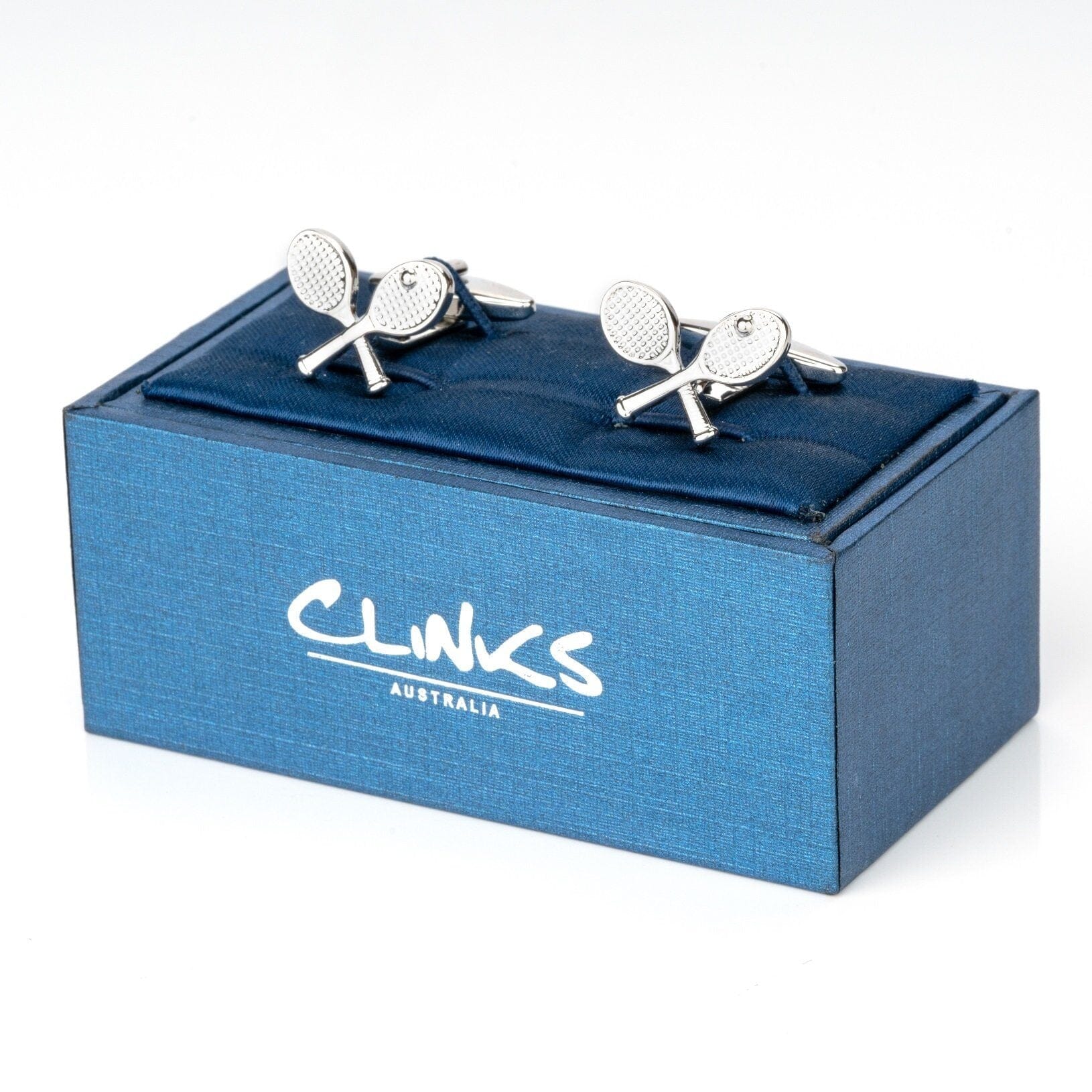 Crossed Tennis Racquet Cufflinks Novelty Cufflinks Clinks Australia 