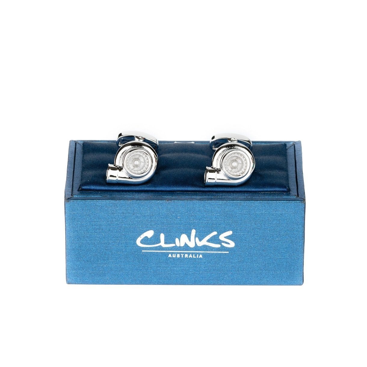 Silver Turbo Cufflinks Novelty Cufflinks Clinks Australia 