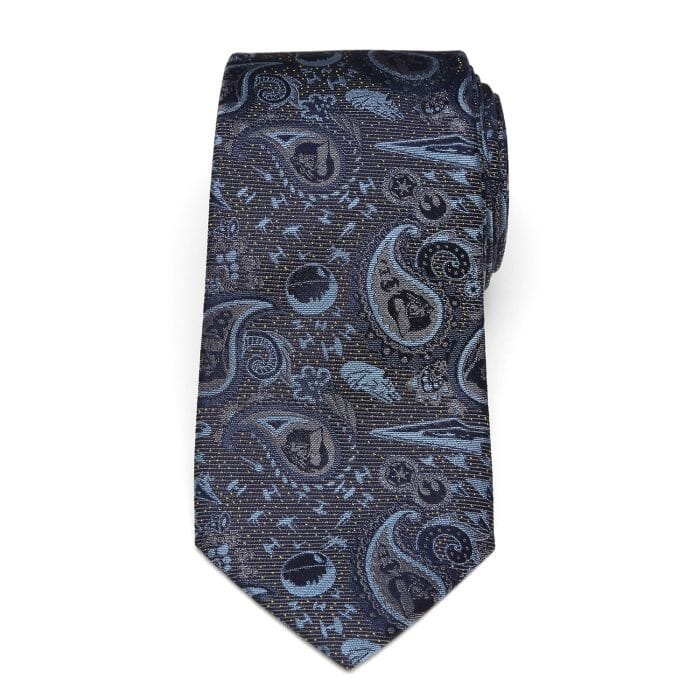 Vader Paisley Blue and Gray Star Wars Men's Tie Ties Star Wars 
