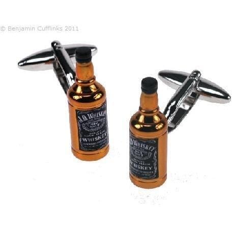 Whiskey Bottle Cufflinks Novelty Cufflinks Clinks Australia Whiskey Bottle Cufflinks 