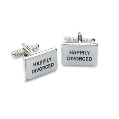 Happily Divorced Cufflinks, Novelty Cufflinks, ZBC1946, Mens Cufflinks, Cufflinks, Cuffed, Clinks, Clinks Australia