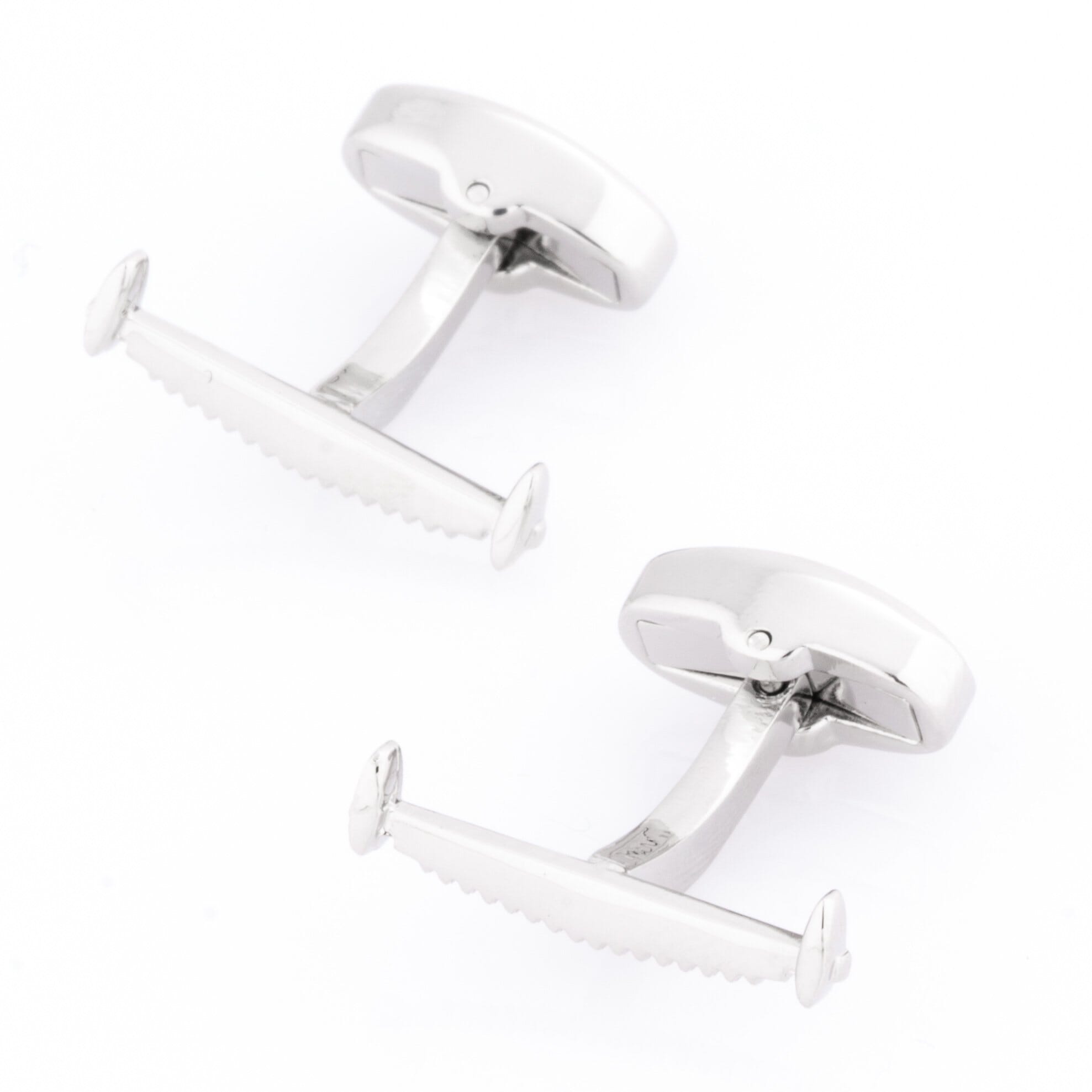 Double Handle Saw Cufflinks Novelty Cufflinks Clinks Australia 