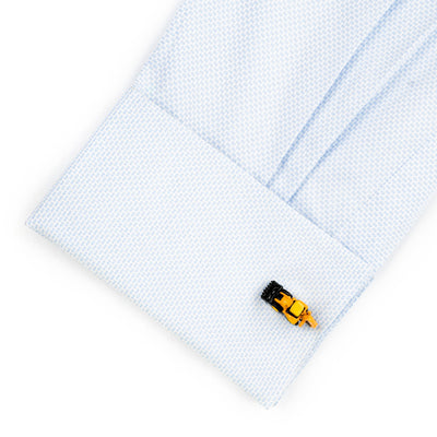 Yellow Backhoe Cufflinks