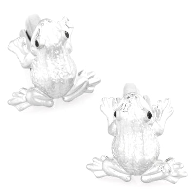 Silver Frog Cufflinks