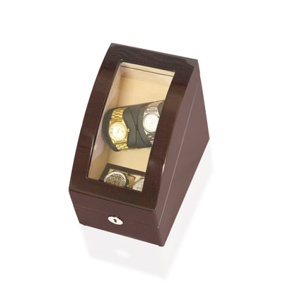 Mahogany Watch Winder Box, 2 + 2 Watch Winder Box, Cuffed Watch Watch Winder, Clinks Australia Watch Winder Box, Mahogany Watch Winder Box on Cuffed, Australia Watch Winder Box, Watch Winder Storage Box, Watch Winder Display Box, Watch Winder Box for 2 + 2, Watch Winder Box, Mahogany, CW0204, Clinks.com