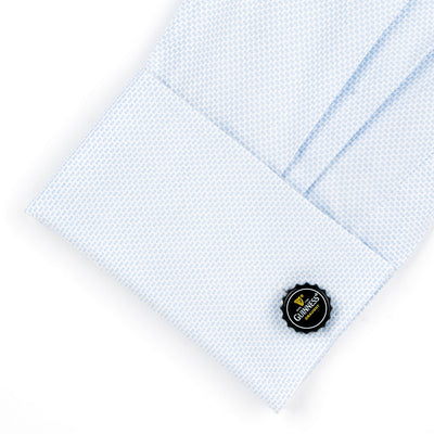 Black Guinness Beer Cap Cufflinks