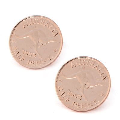 Australian Half Penny Coin Cufflinks, Novelty Cufflinks, CL5603, Mens Cufflinks, Cufflinks, Cuffed, Clinks, Clinks Australia