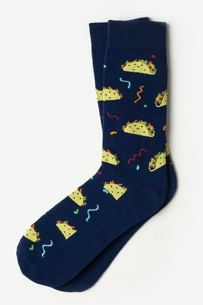 Taco Supreme Sock, Socks, Taco Socks, Navy Blue, Carded Cotton, Spandex, Nylon, SK1018, Clinks.com