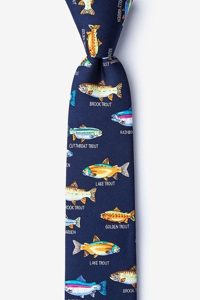 Trout Family Skinny Tie